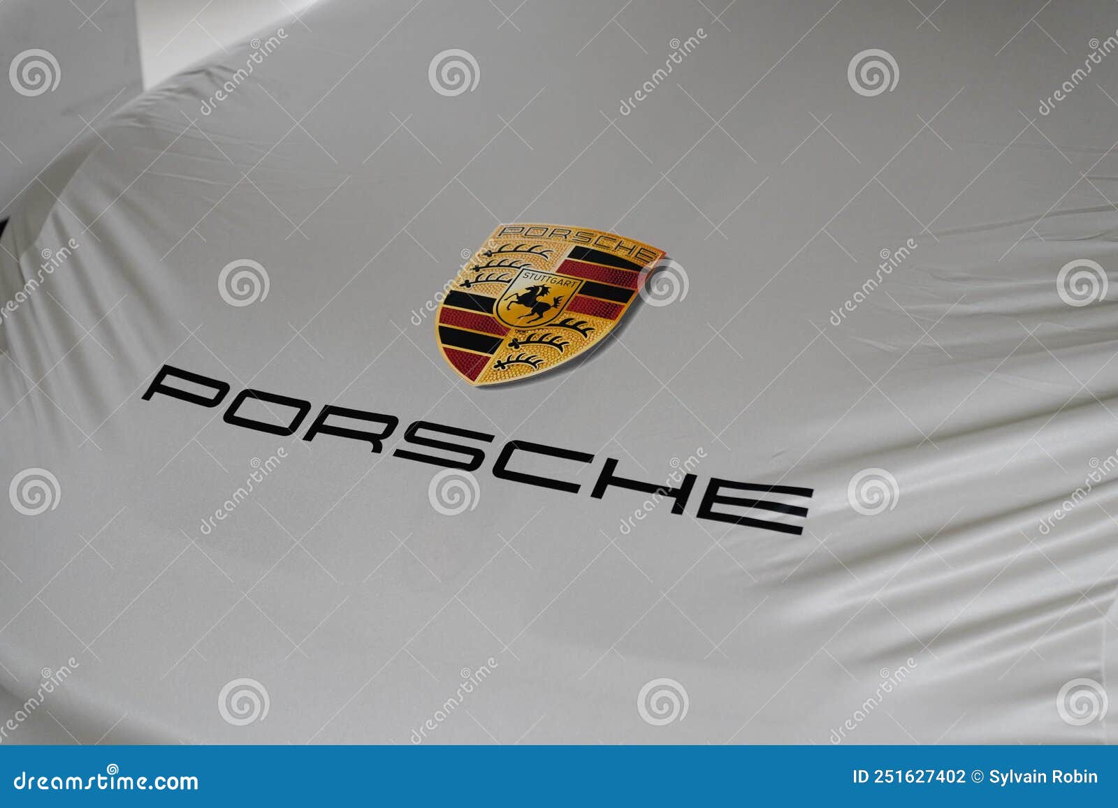 Porsche 911 Logo Brand and Text Sign Sport on Protection Car Cover Canvas  Tarpaulin Editorial Photography - Image of auto, brand: 251627402