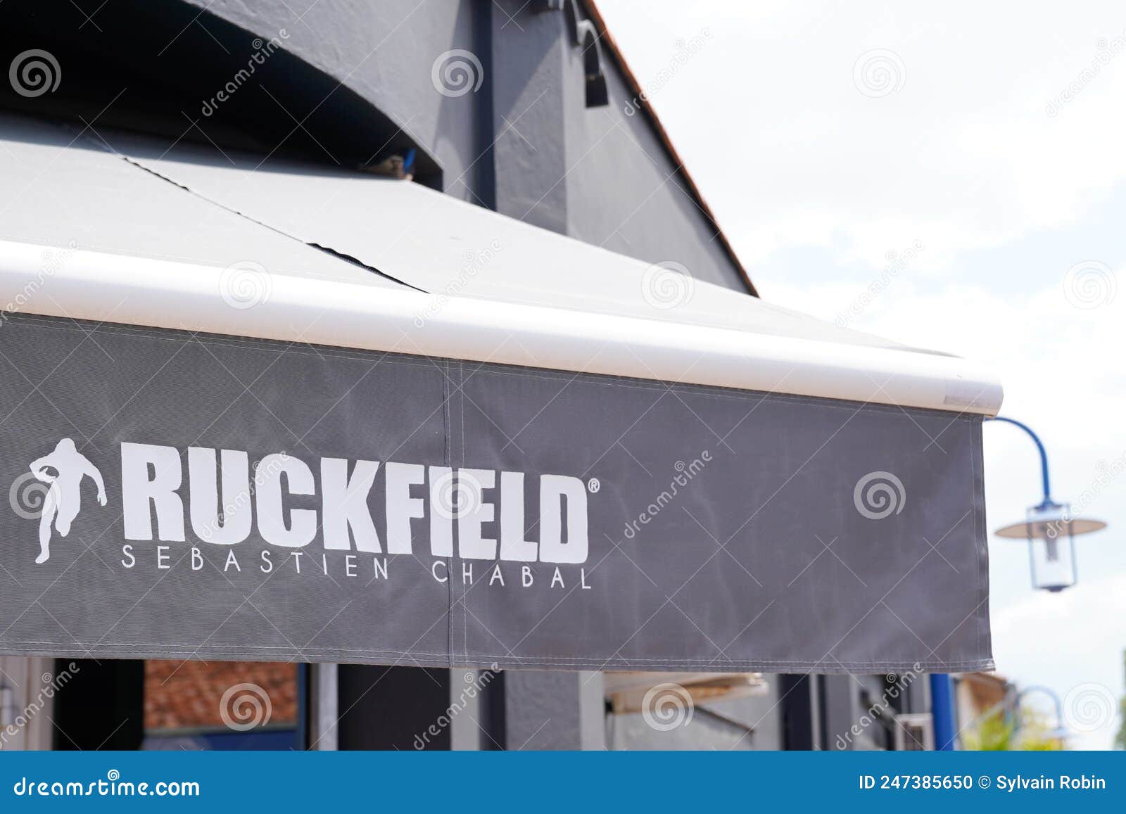 Ruckfield Sebastien Chabal Logo Text and Brand Shop Sign of Rugby ...