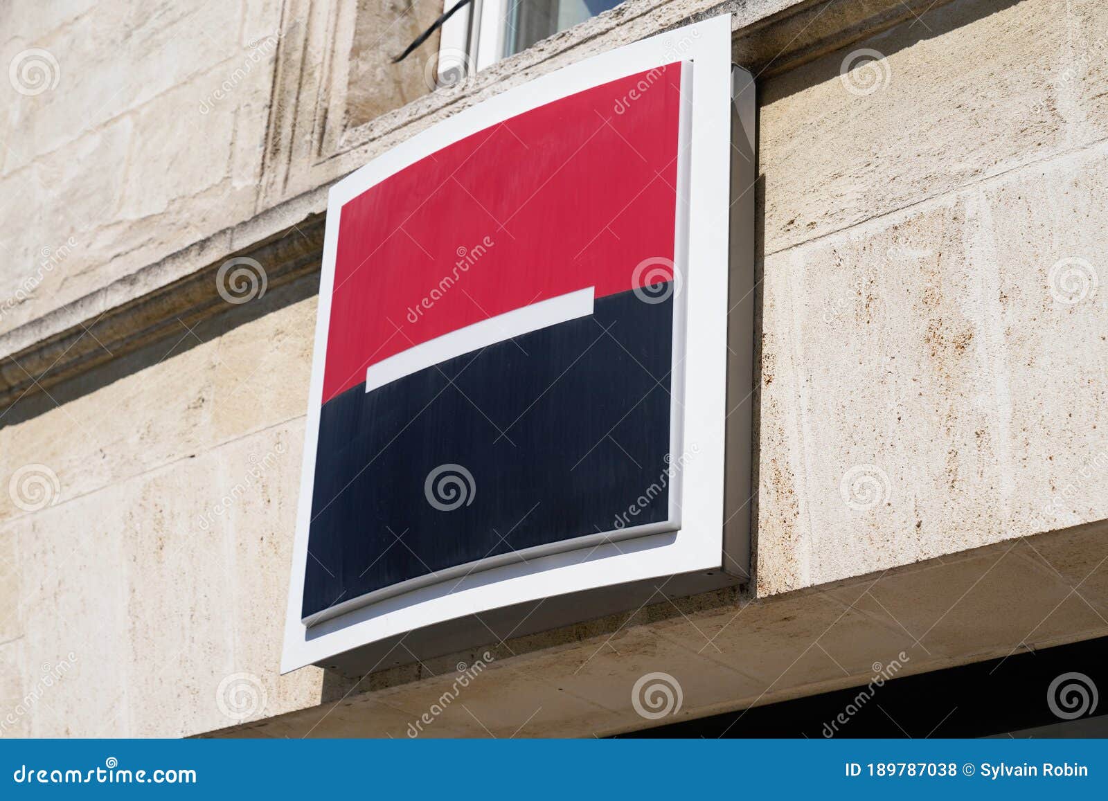 Bordeaux , Aquitaine / France - 07 06 2020 : Societe Generale Red Black ...