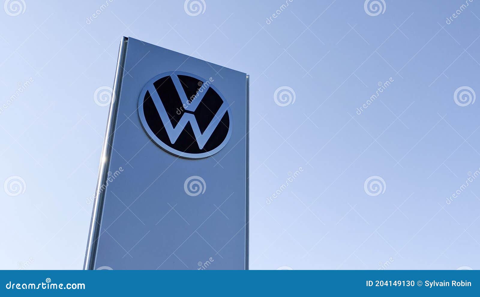 Volkswagen New Modern Logo Front of Car Shop Sign with Vw Store Dealership  Editorial Image - Image of international, lion: 204149130