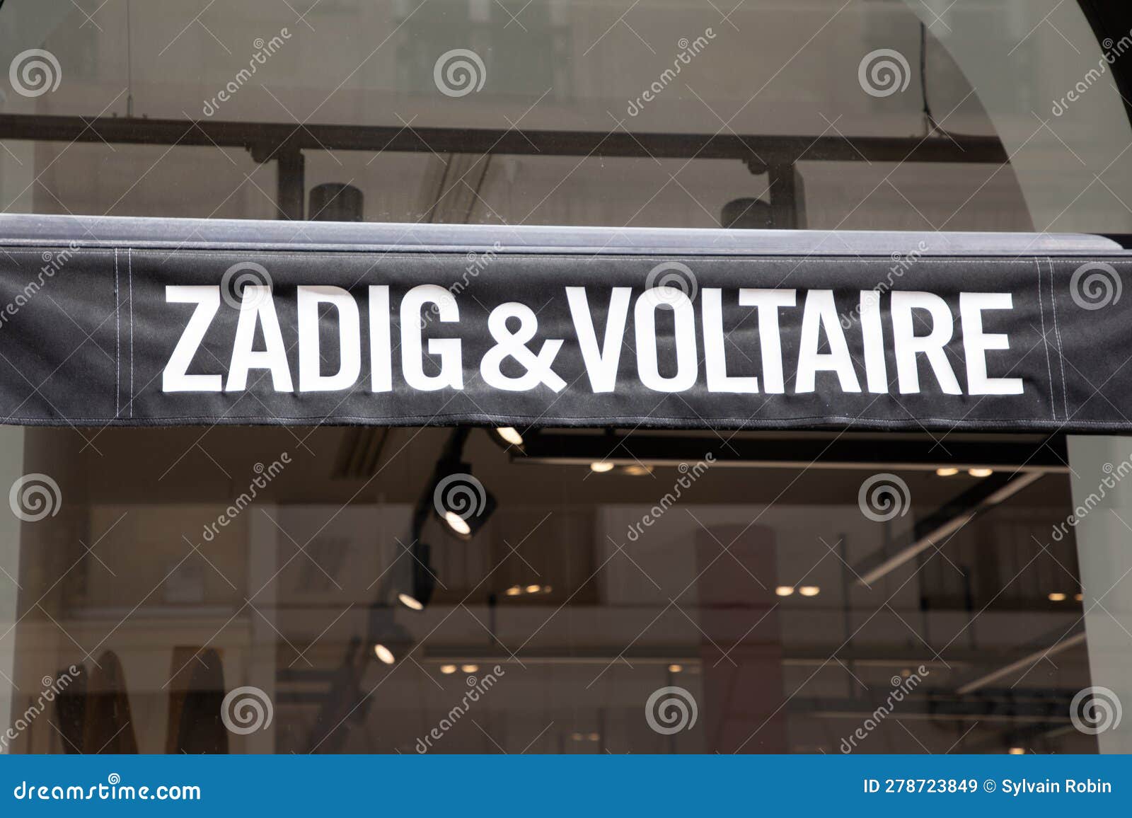 Zadig Et Voltaire Logo Brand and Text Sign Shop Front Facade Luxury ...