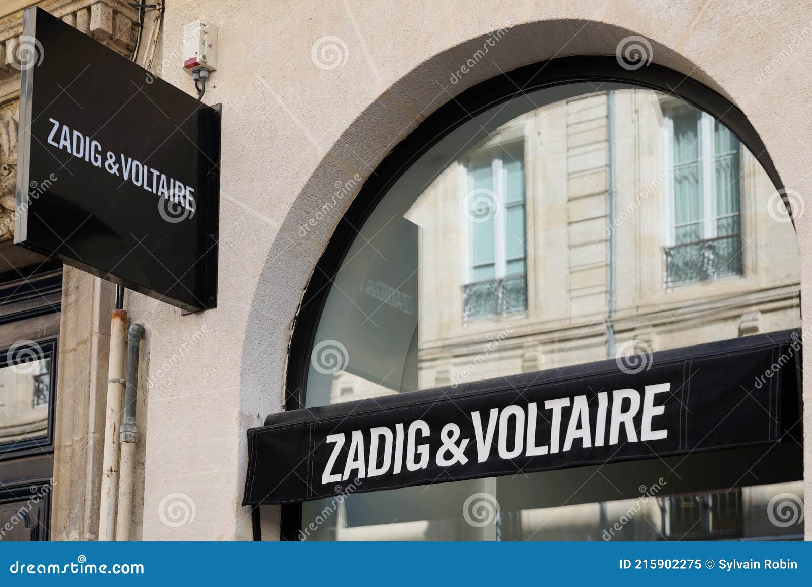 Zadig Et Voltaire Logo Brand And Text Sign Shop Front Facade Luxury ...