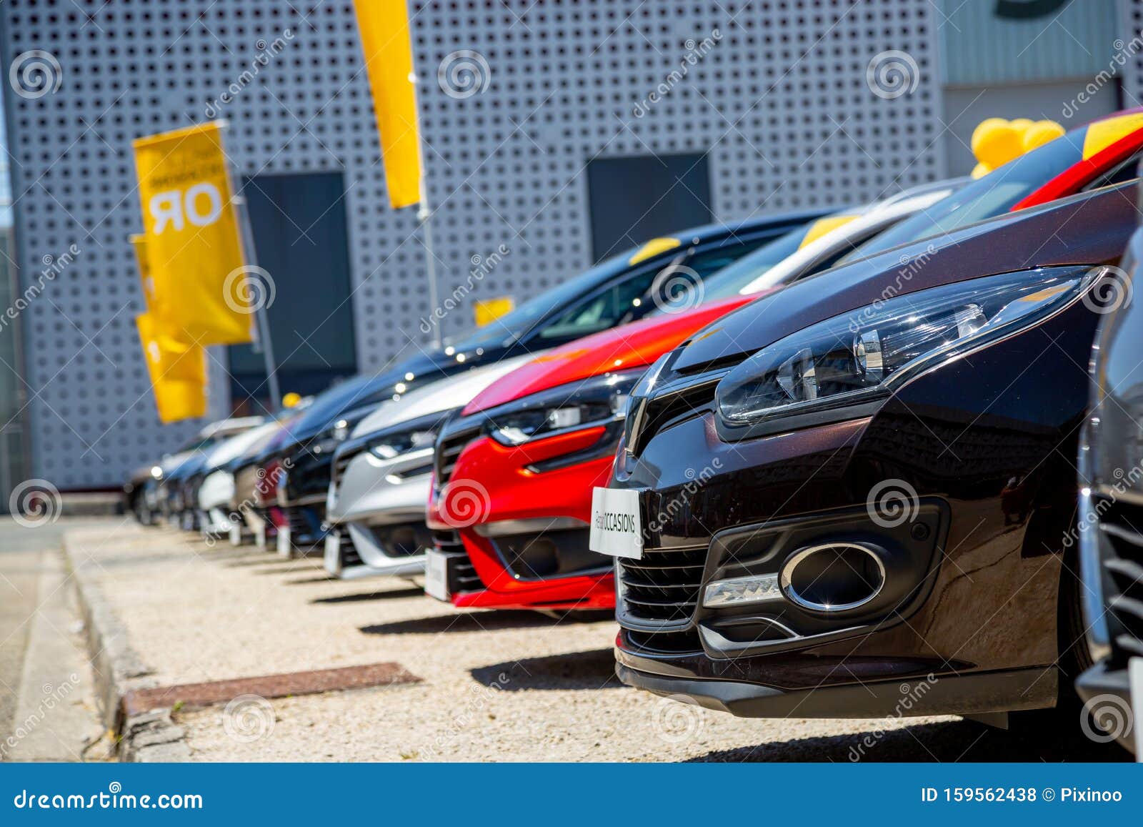 Alignment of Renault Cars of Various Types Exposed on Showroom Park of a Car Dealership Editorial Stock Photo - Image of brand, business: 159562438