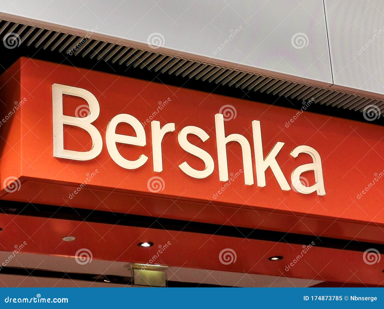 BORDEAUX, FRANCE, March 07, 2020 : Logo Sign of BERSHKA Store in a ...