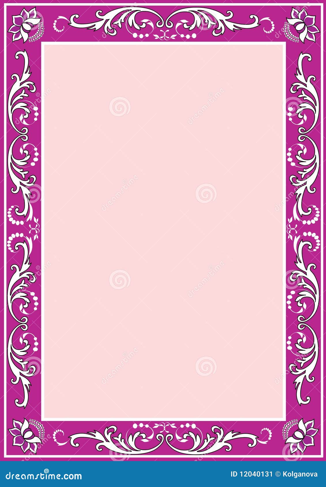 Border stock vector. Illustration of abstract, filigree - 12040131