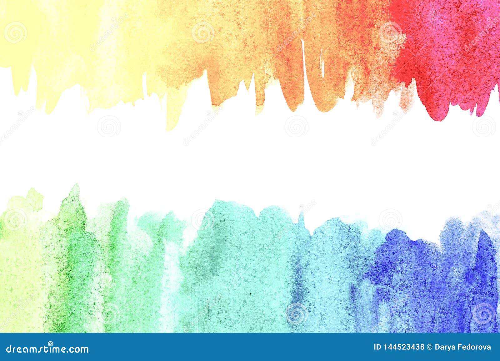 Border Of Abstract Watercolor Art Hand Paint On White Background. Watercolor Background Stock Illustration - Illustration Of Abstract, Hand: 144523438