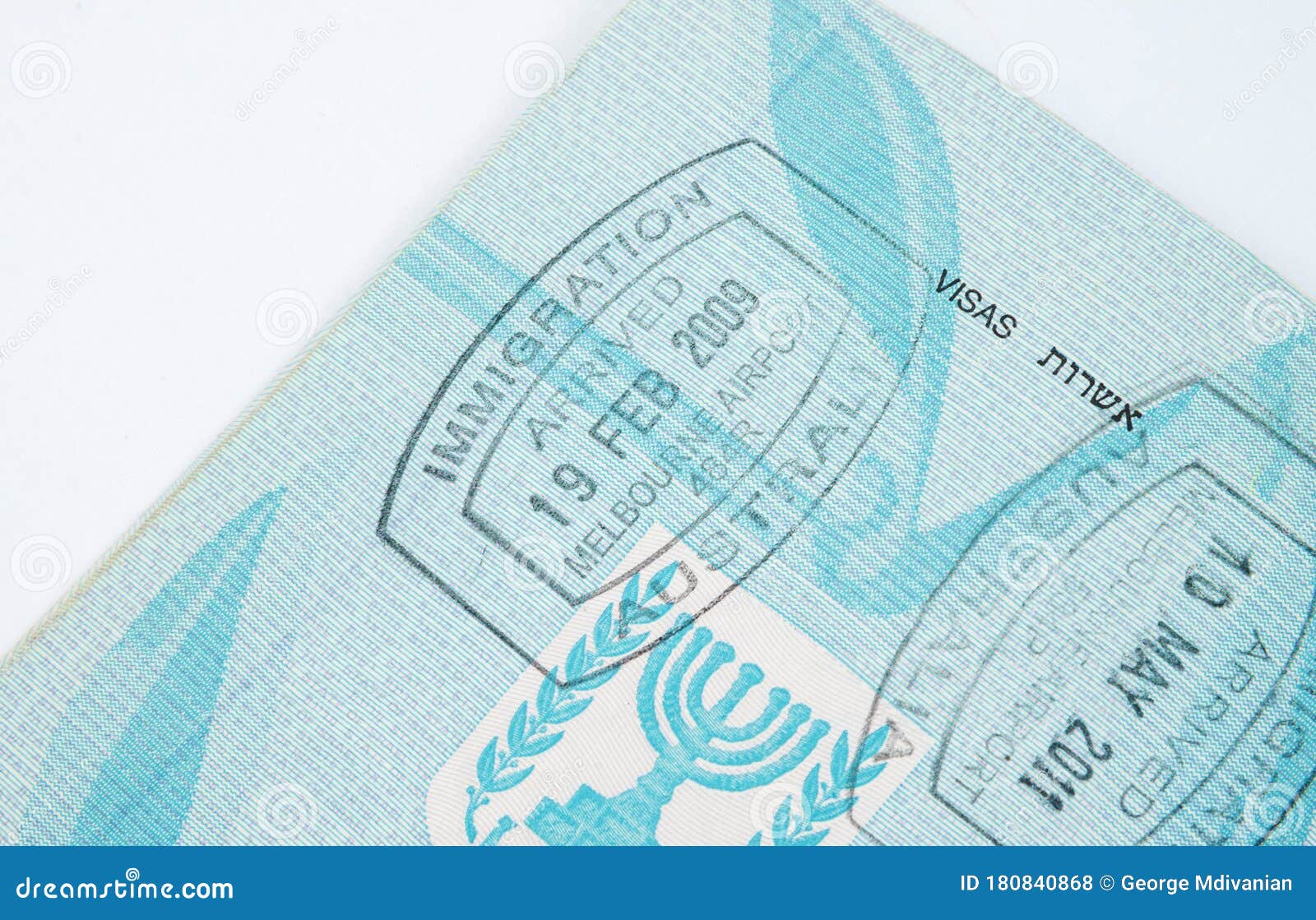 Border crossing stamps editorial stock photo. Image of control 180840868