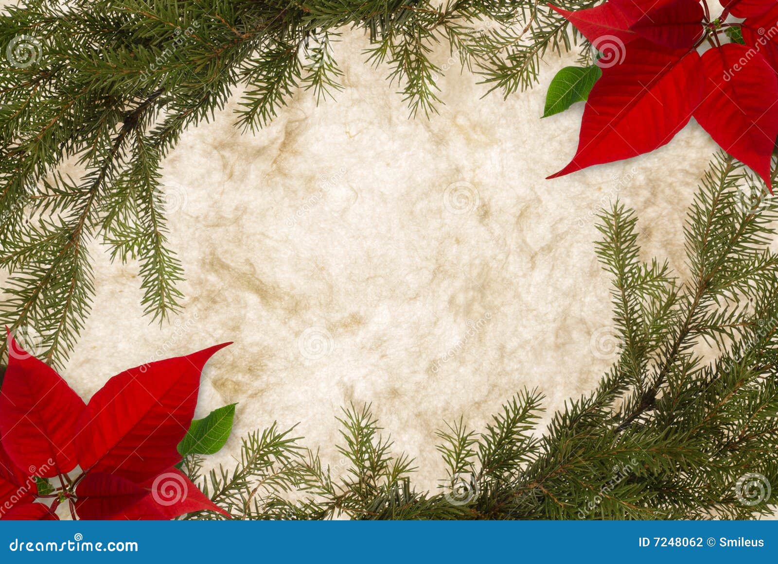 Bordered Christmas Parchment Stock Photography - Image 