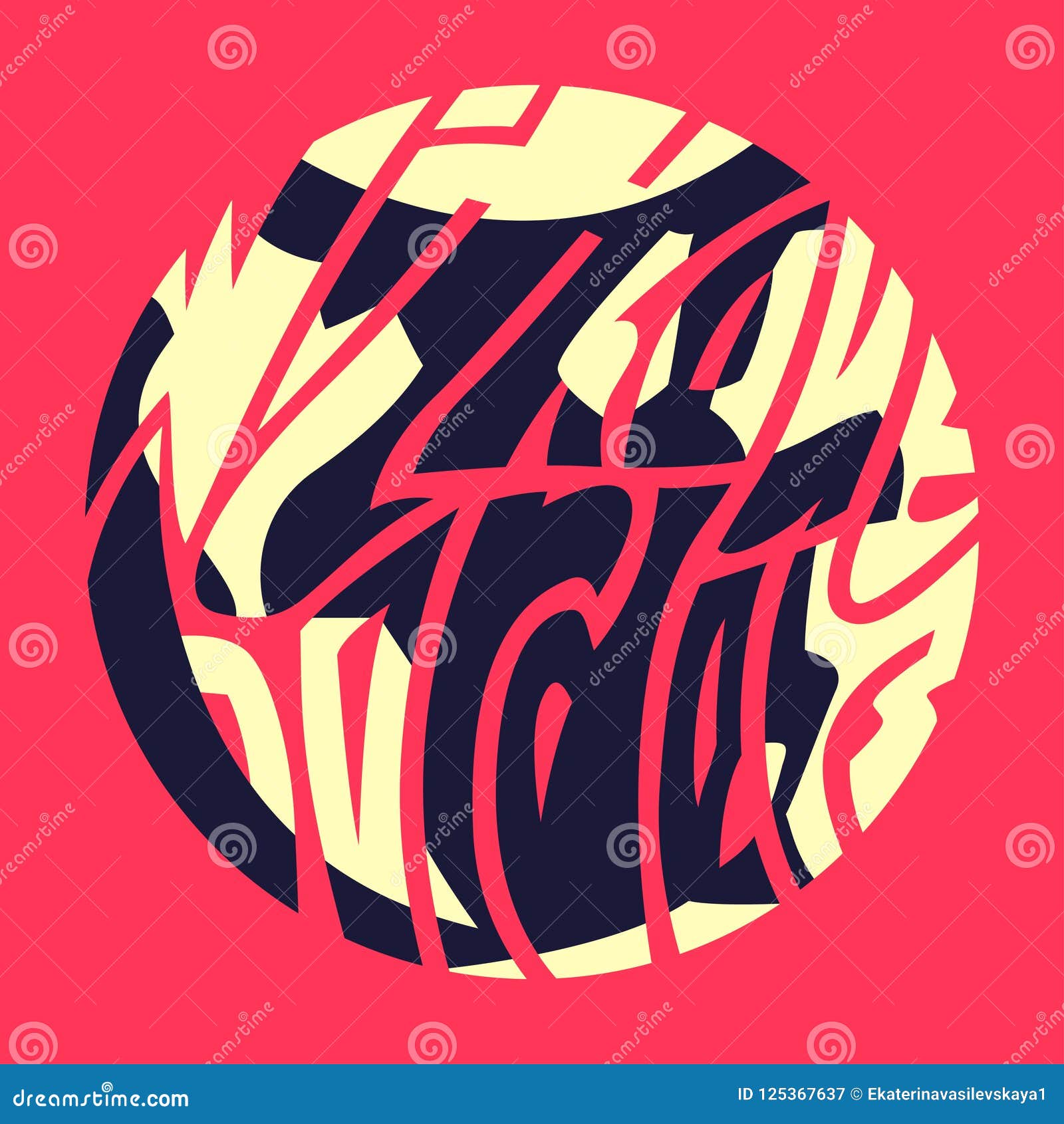 Download Without Borders. Typography Word Picture As Globe Image ...