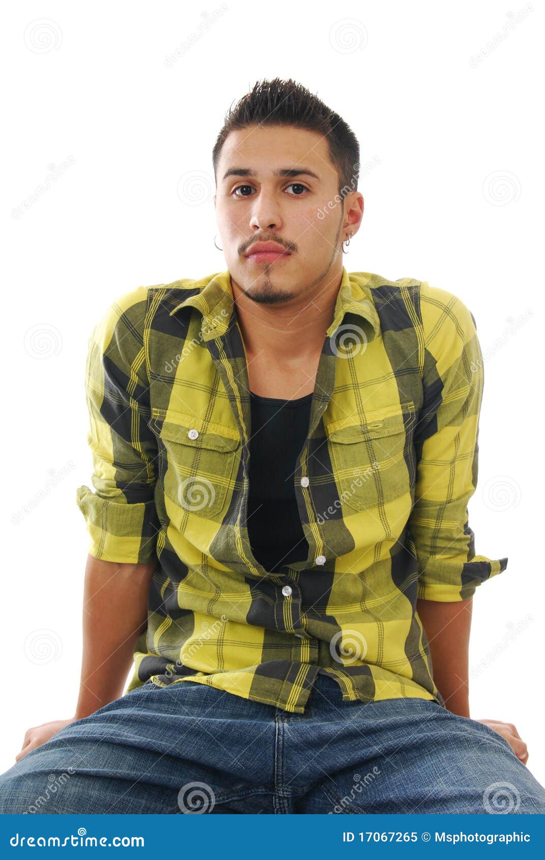 Bored young man stock image. Image of hispanic, adult - 17067265