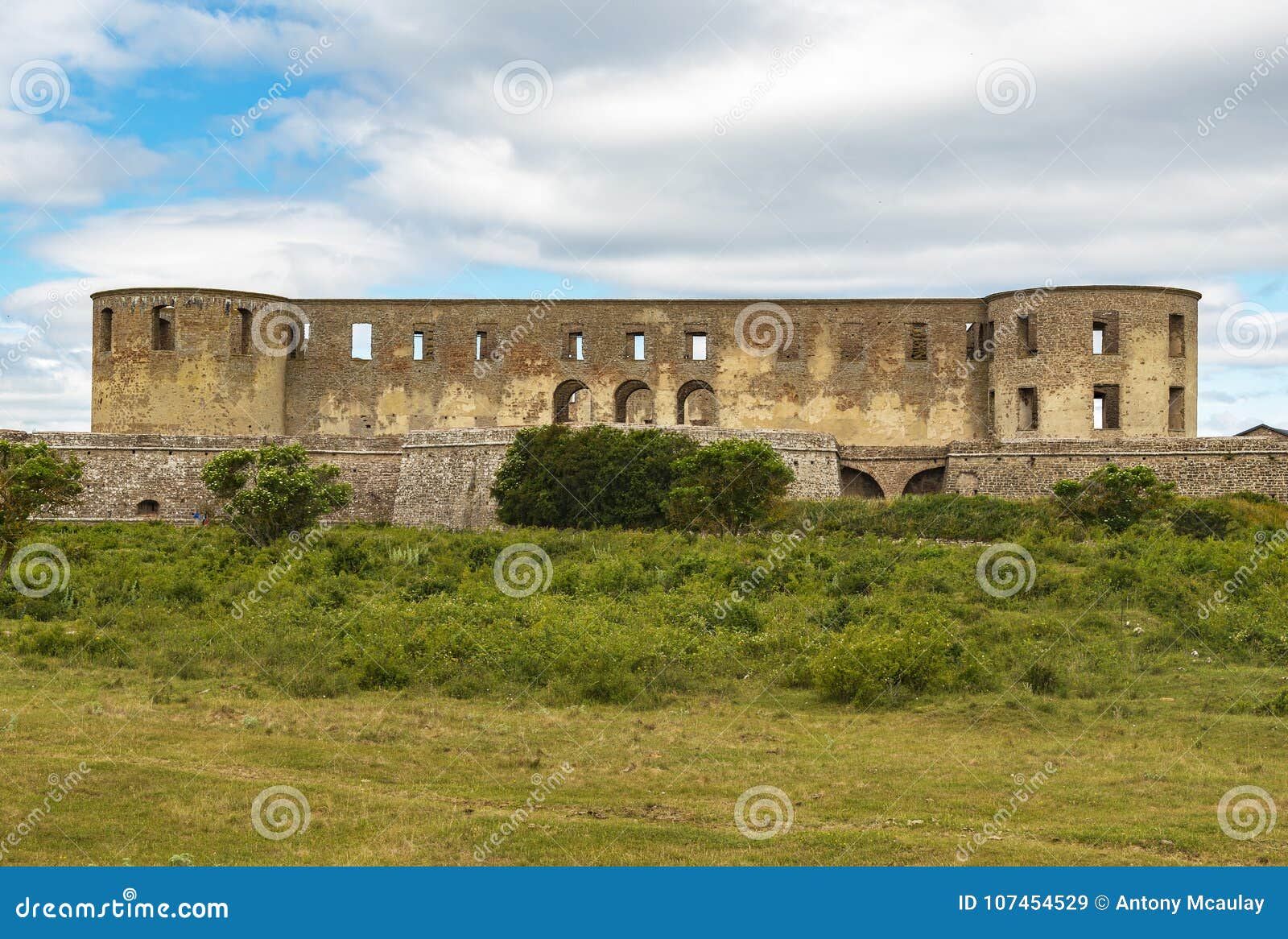 borgholm castle ruin facade