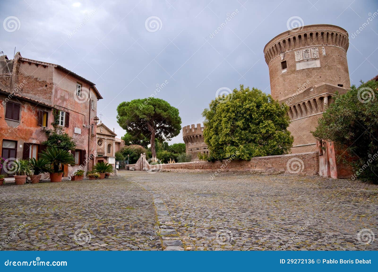 borgo di ostia antica and castello di giulio ii at rome