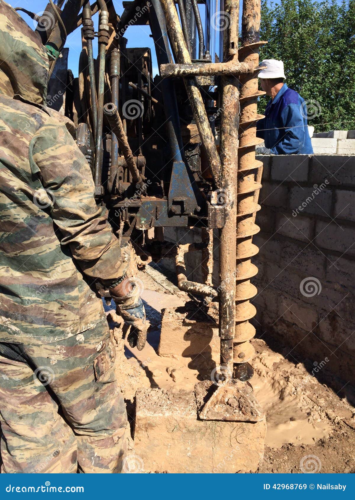 Boring. editorial stock image. Image of operations, technology 42968769