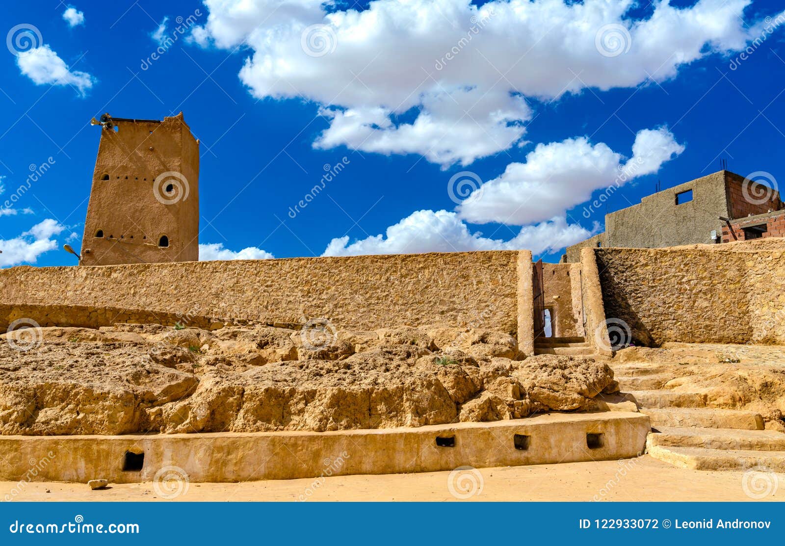 borj cheikh el hadj in beni isguen, a city in the mzab valley, algeria