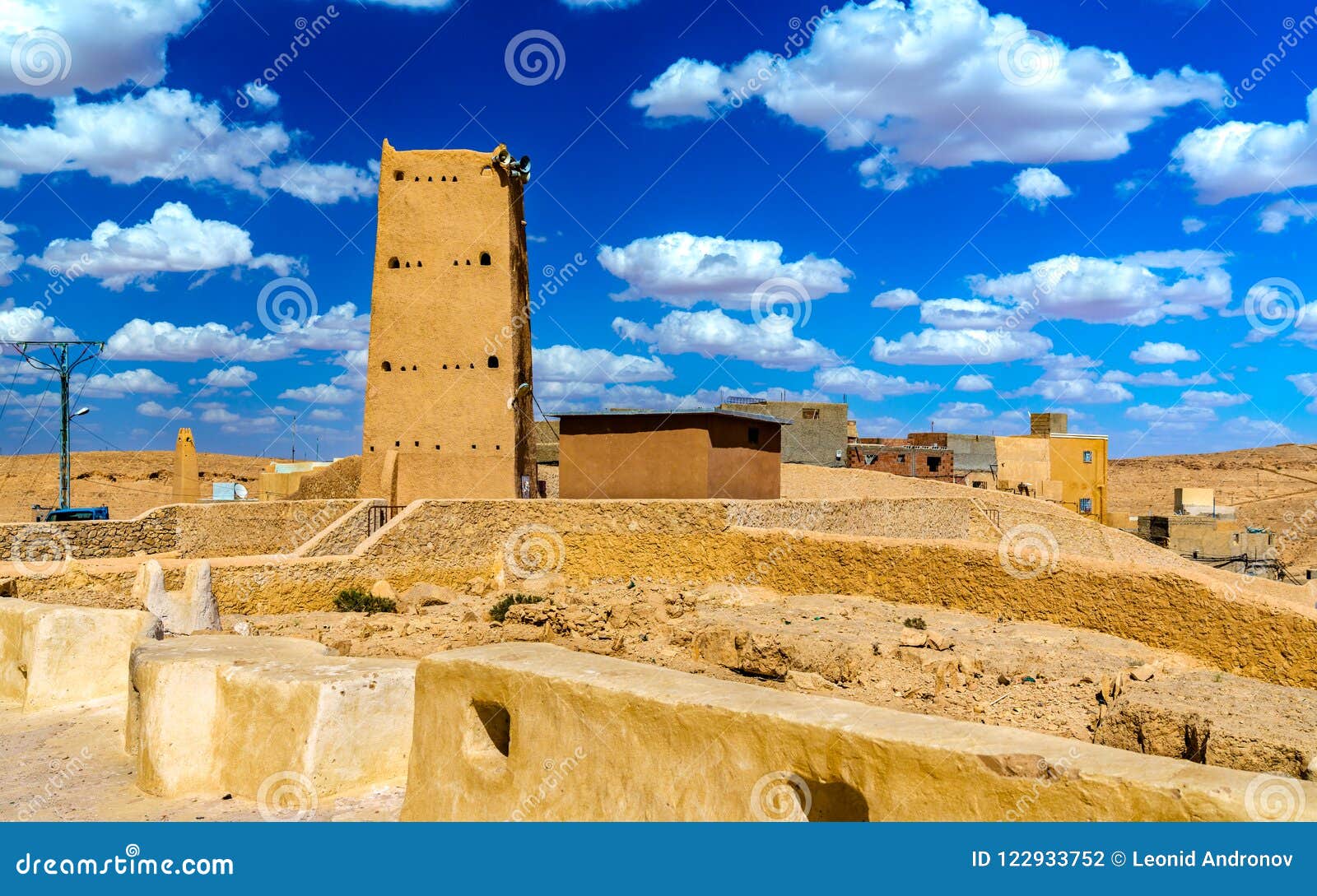 borj cheikh el hadj in beni isguen, a city in the mzab valley, algeria