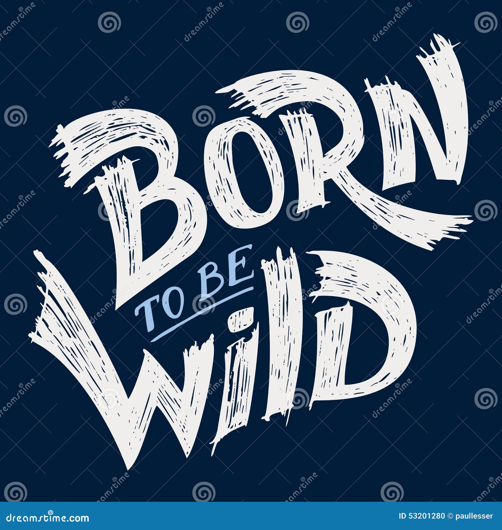Download Born To Be Wild T-shirt Design Stock Vector - Illustration ...