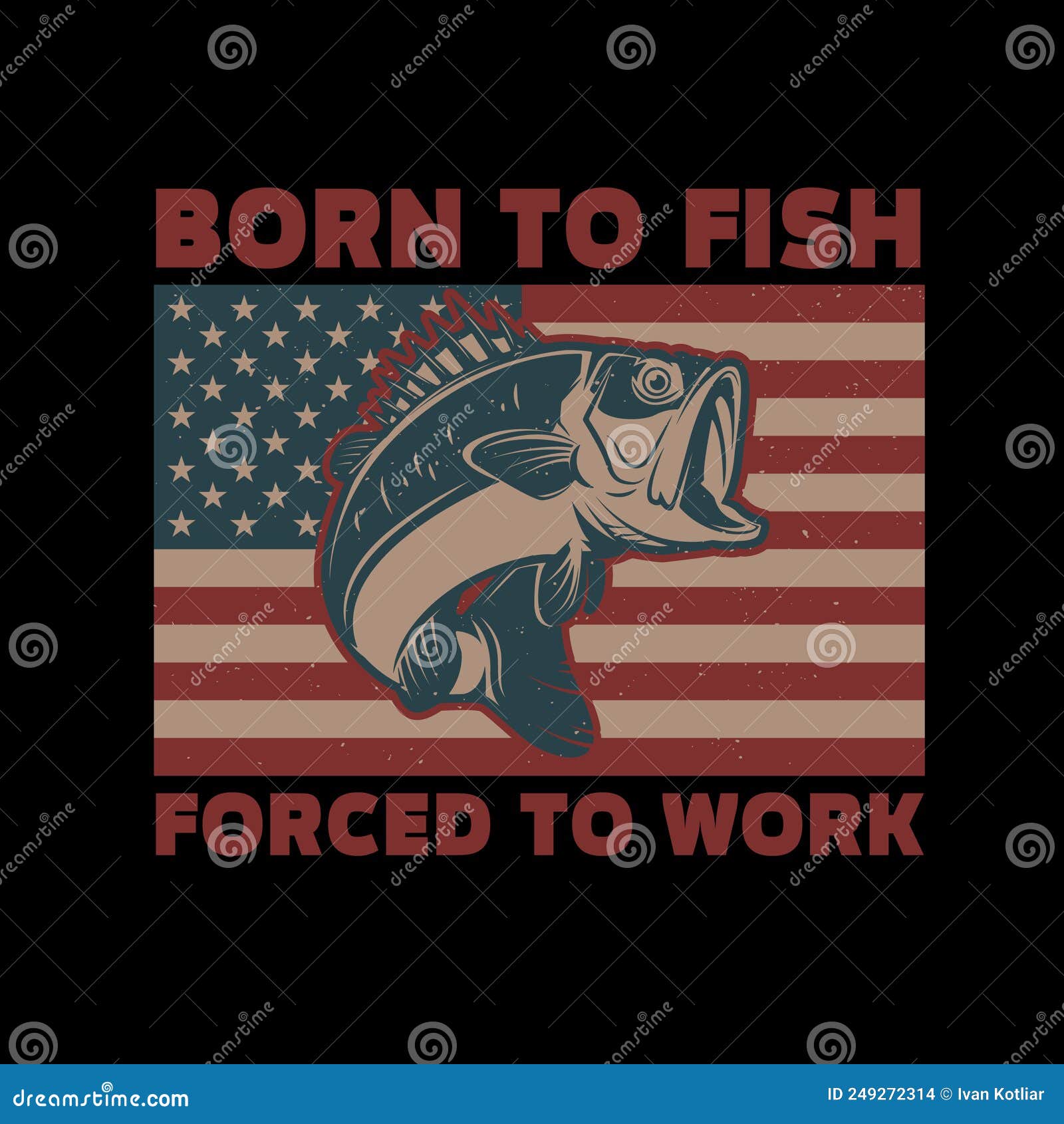 Bass Fishing Fish American Flag Dad Father Fourth Of July Poster   svrtravelsindiacom