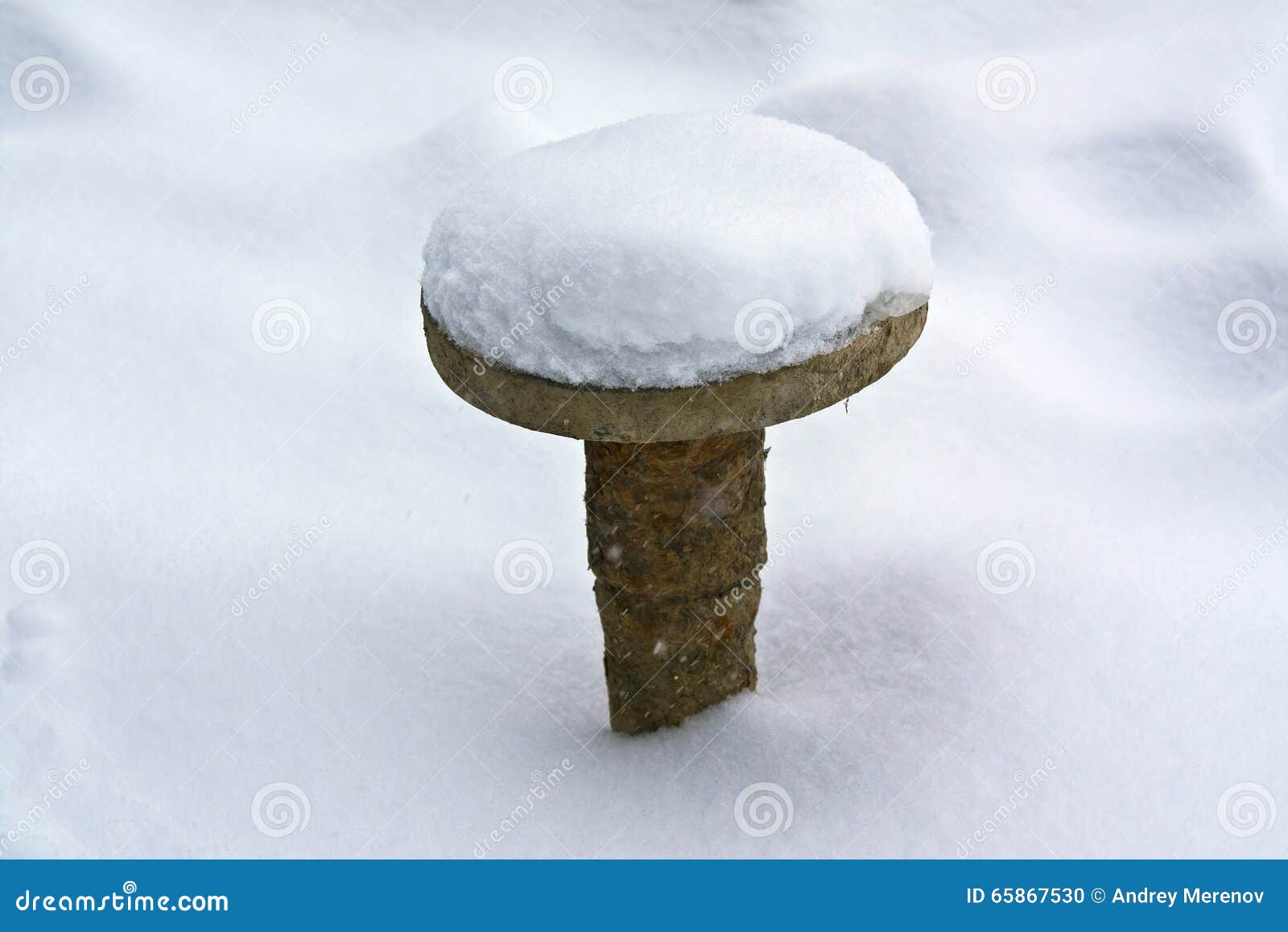 Borne collant hors de la neige. La vieille borne rouillée dans la neige a photographié haut étroit