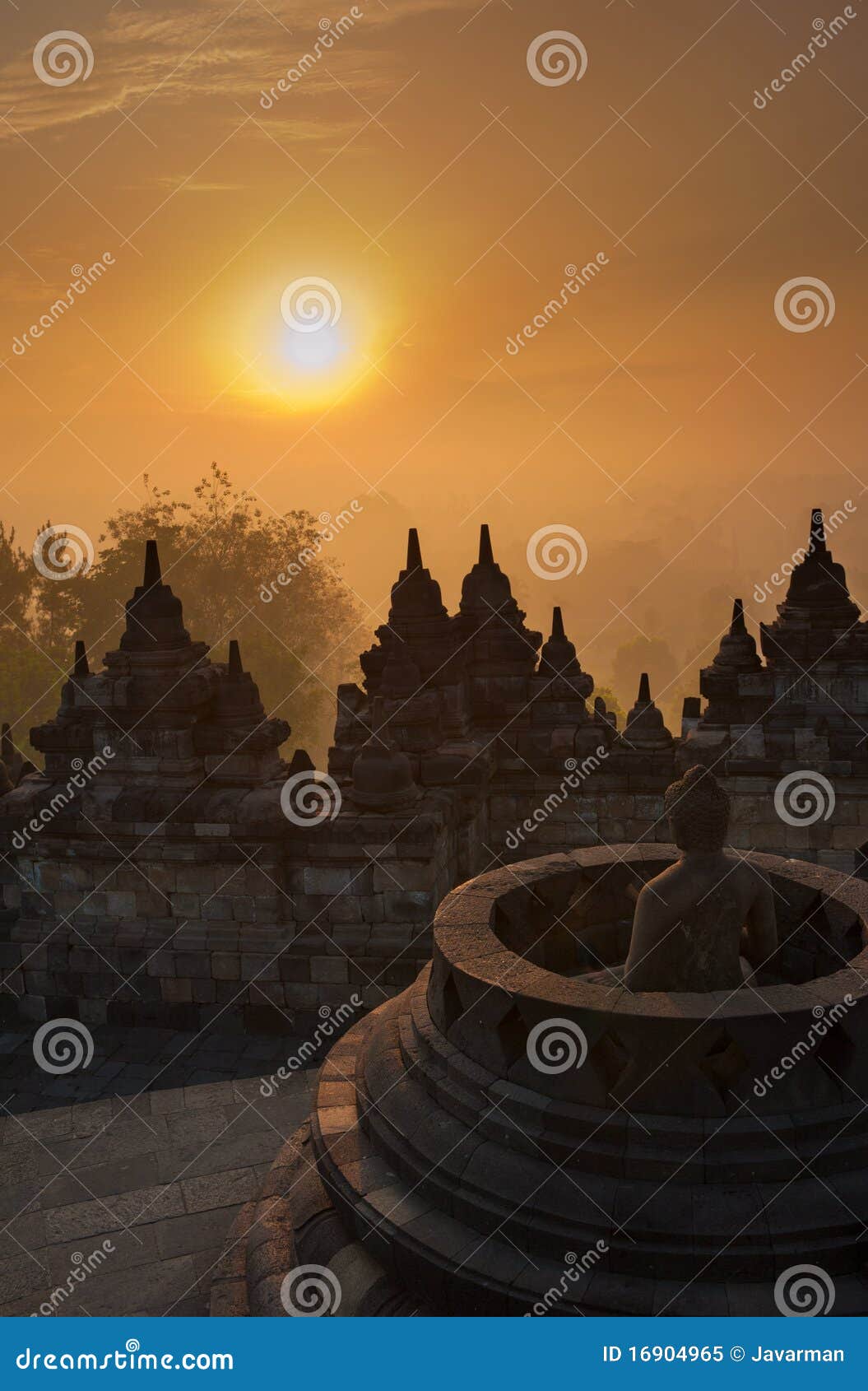 Borobudur Temple, The World`s Largest Buddhist Temples RoyaltyFree