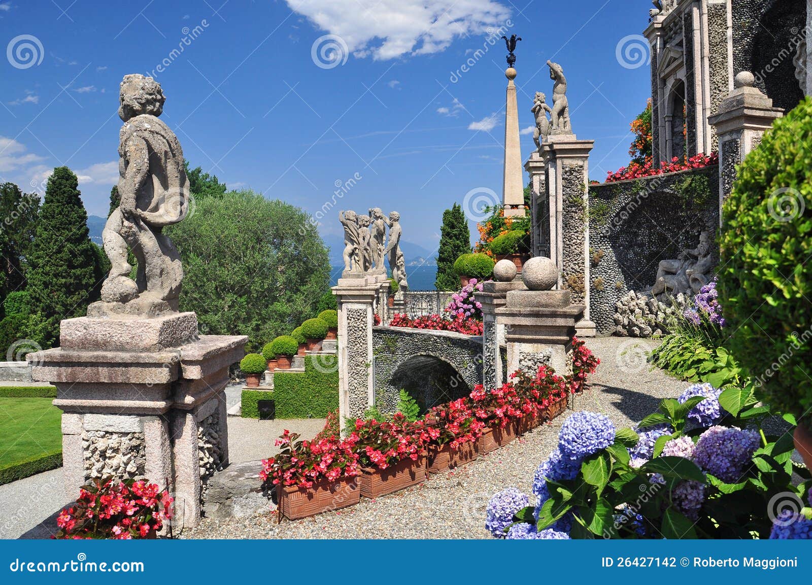 botanical gardens, borromeo palace, isola bella.