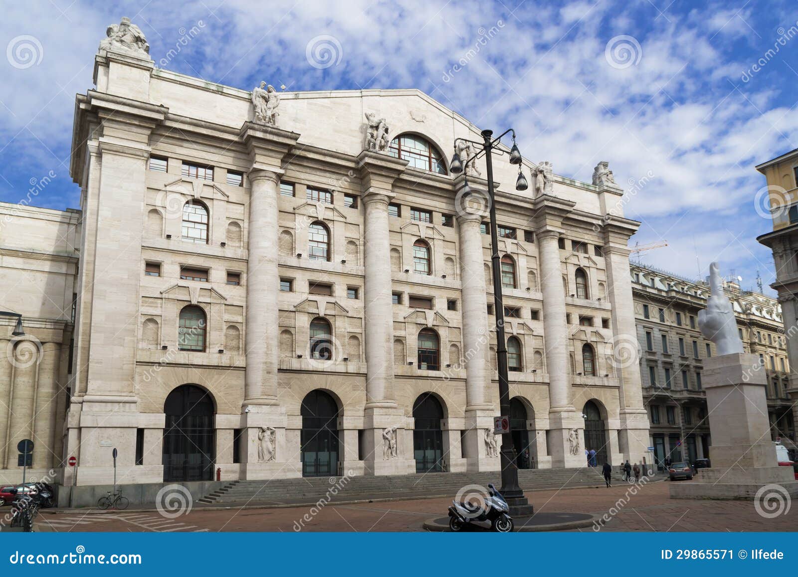 Italian Stock Exchange In Milan Italy Stock Image Image Of Monumental Milano