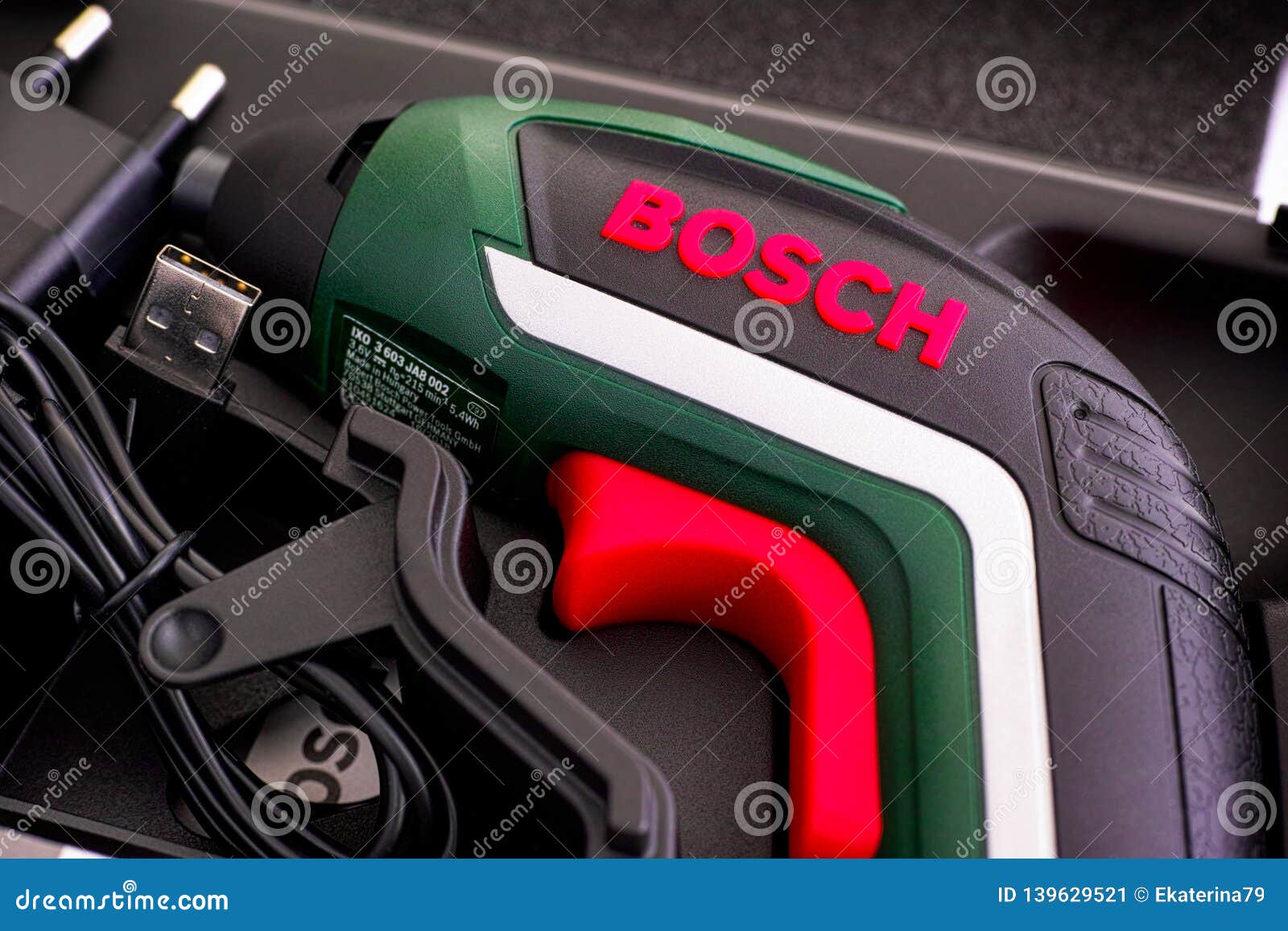 Bosch Cordless Screwdriver In Open Case Editorial Photo Image Of