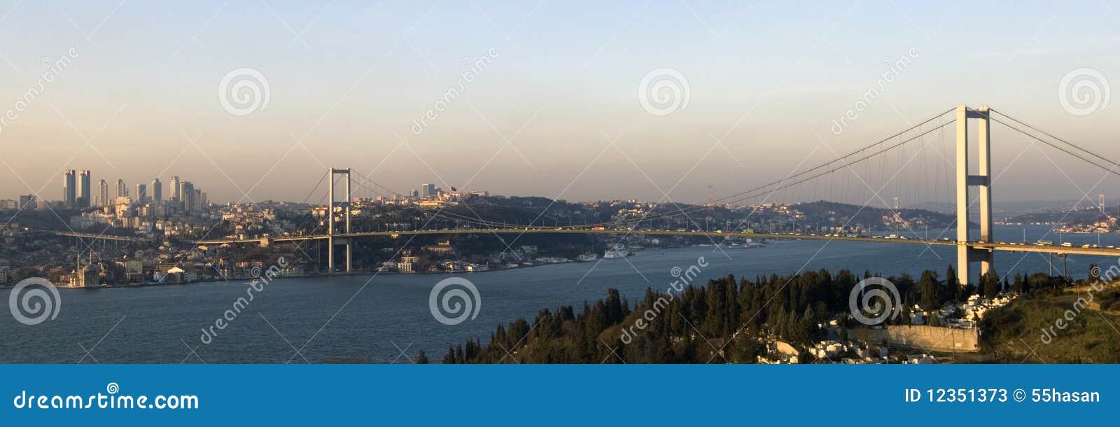 the bosphorus bridge. istanbul