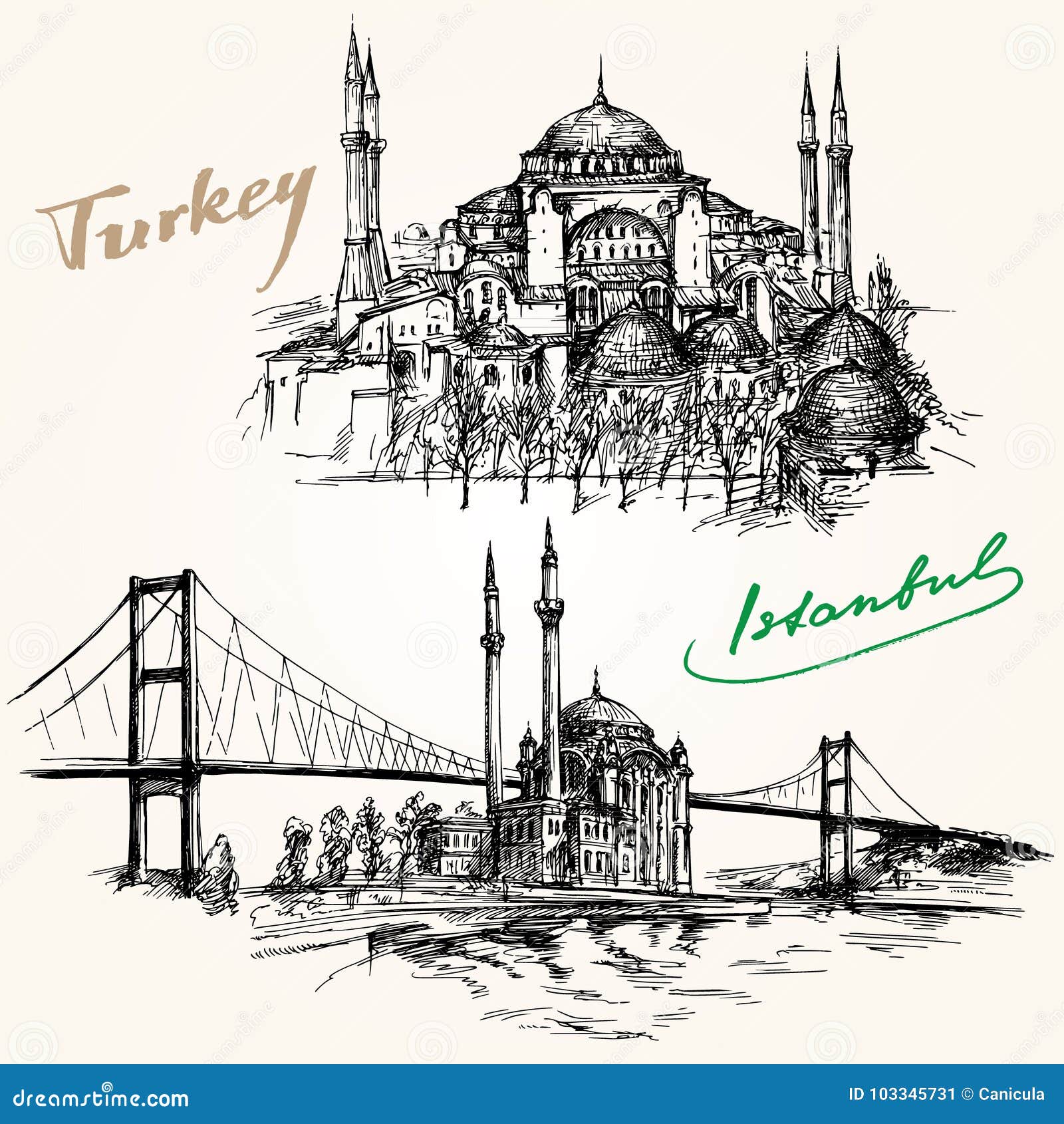 bosporus bridge. istanbul, turkey.