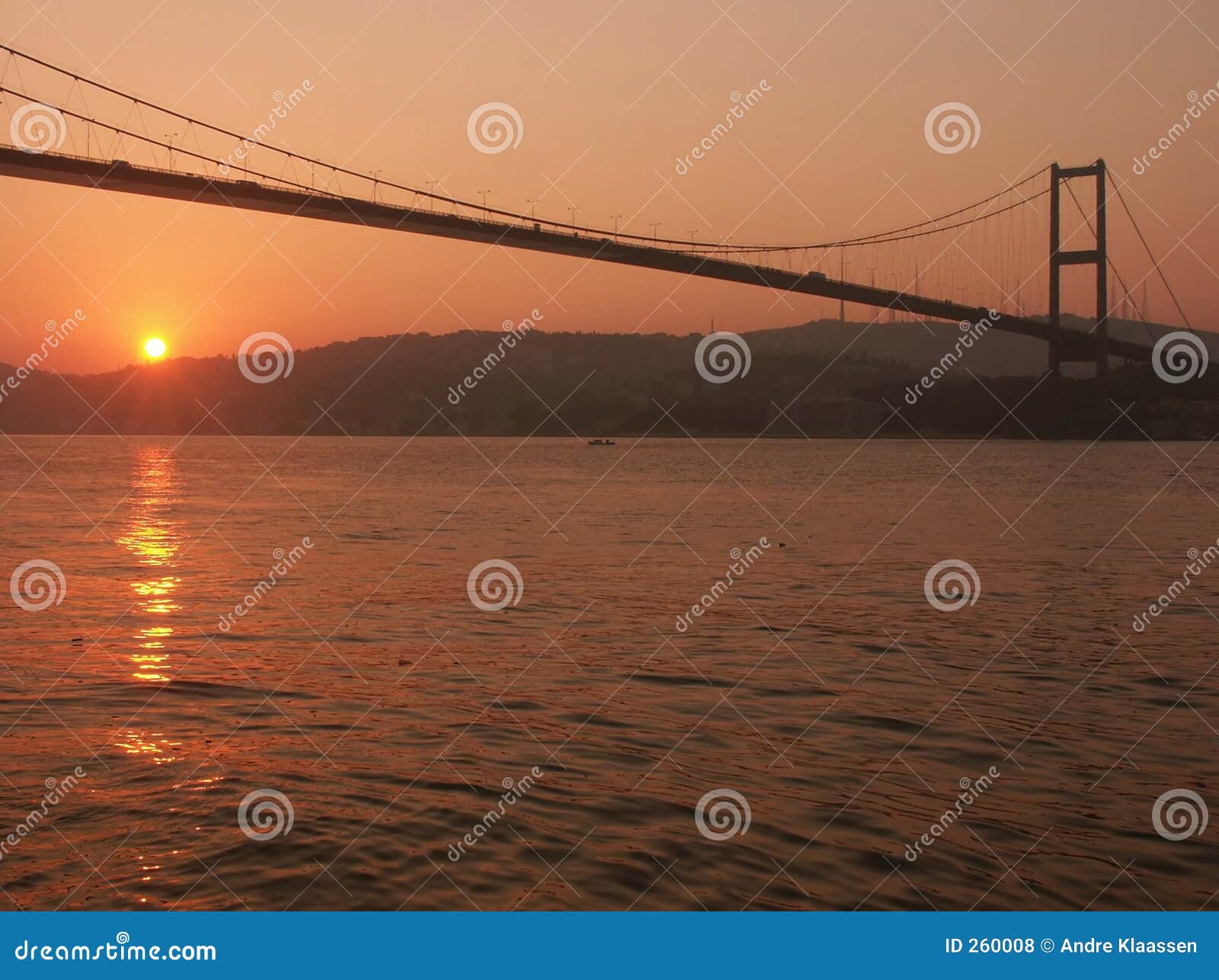 bosporus bridge at sunrise