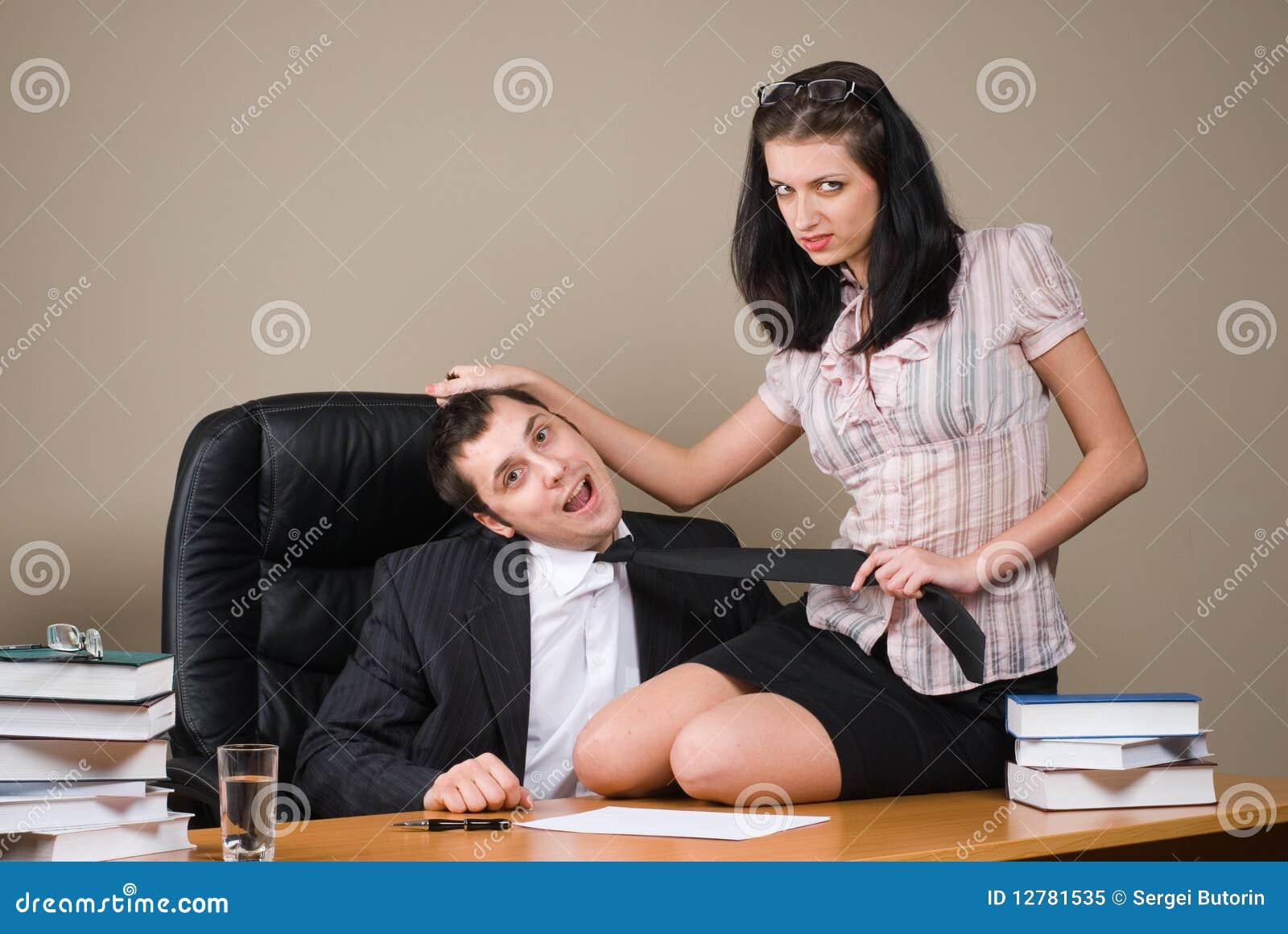 Boss And Him Secretary Stock Image Image Of Life Employee