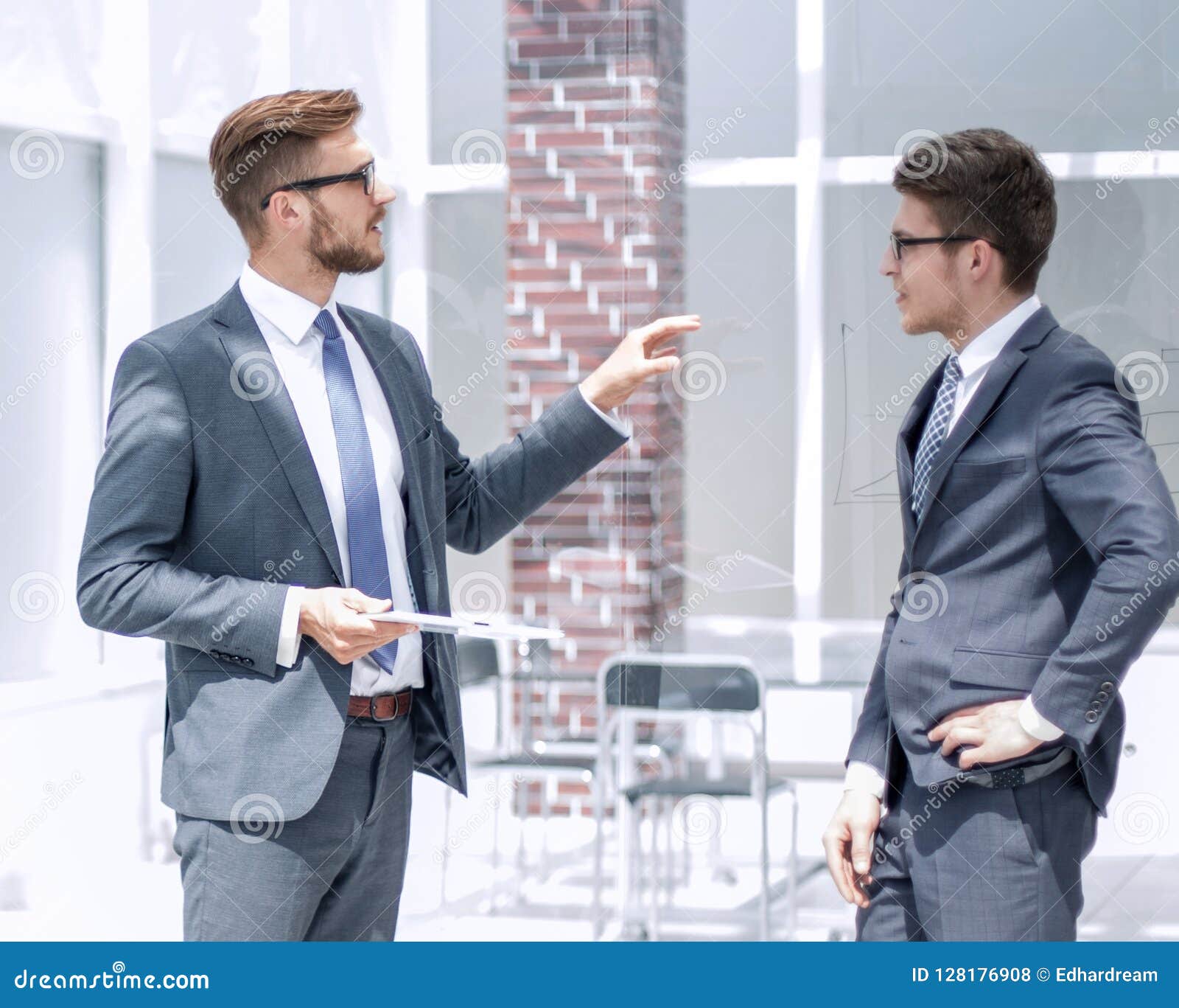 Boss Talking To an Employee in Office Stock Photo - Image of business, manager: 128176908
