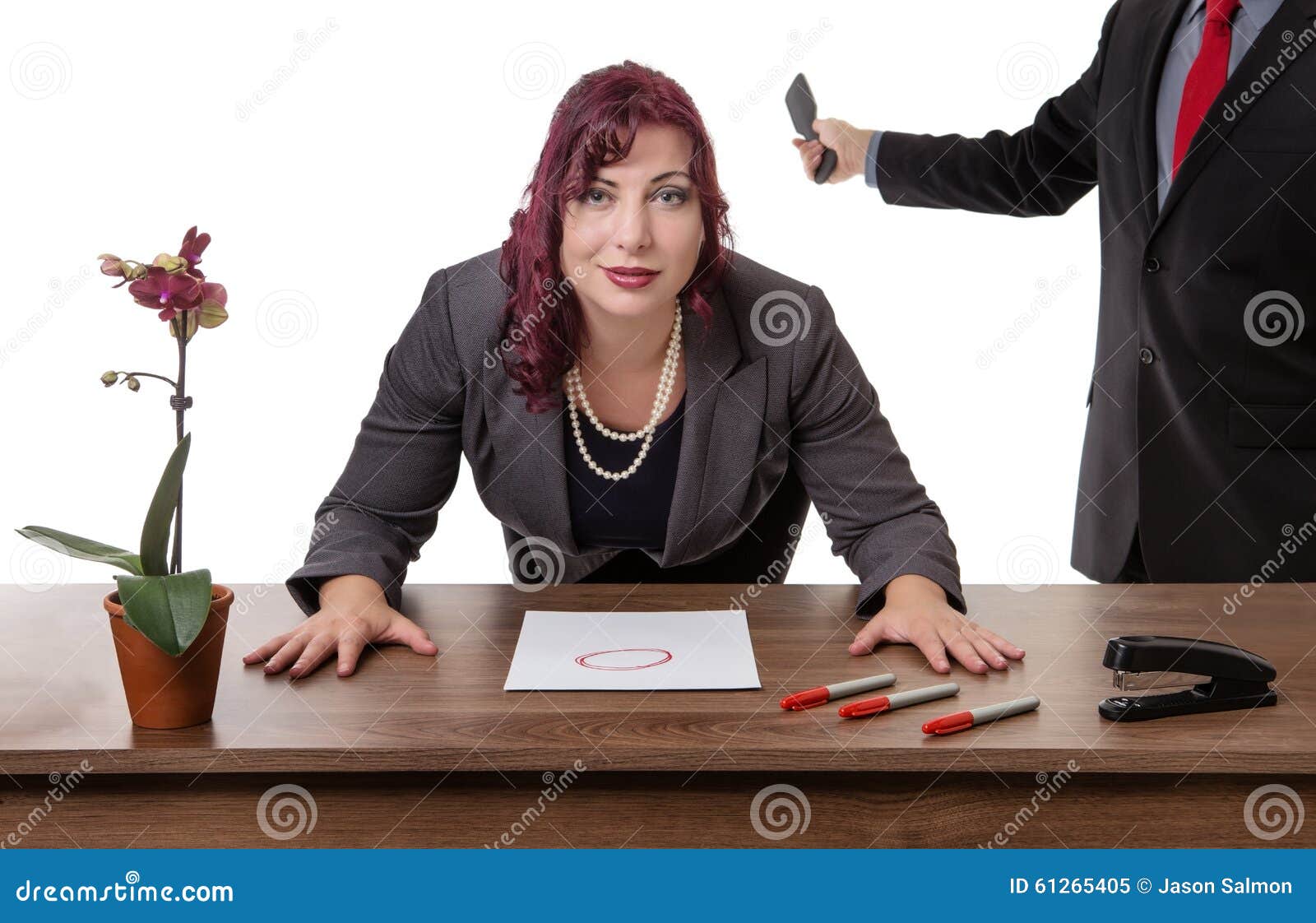 The Boss At Work Stock Image Image Of Submissive Corporate 61265405