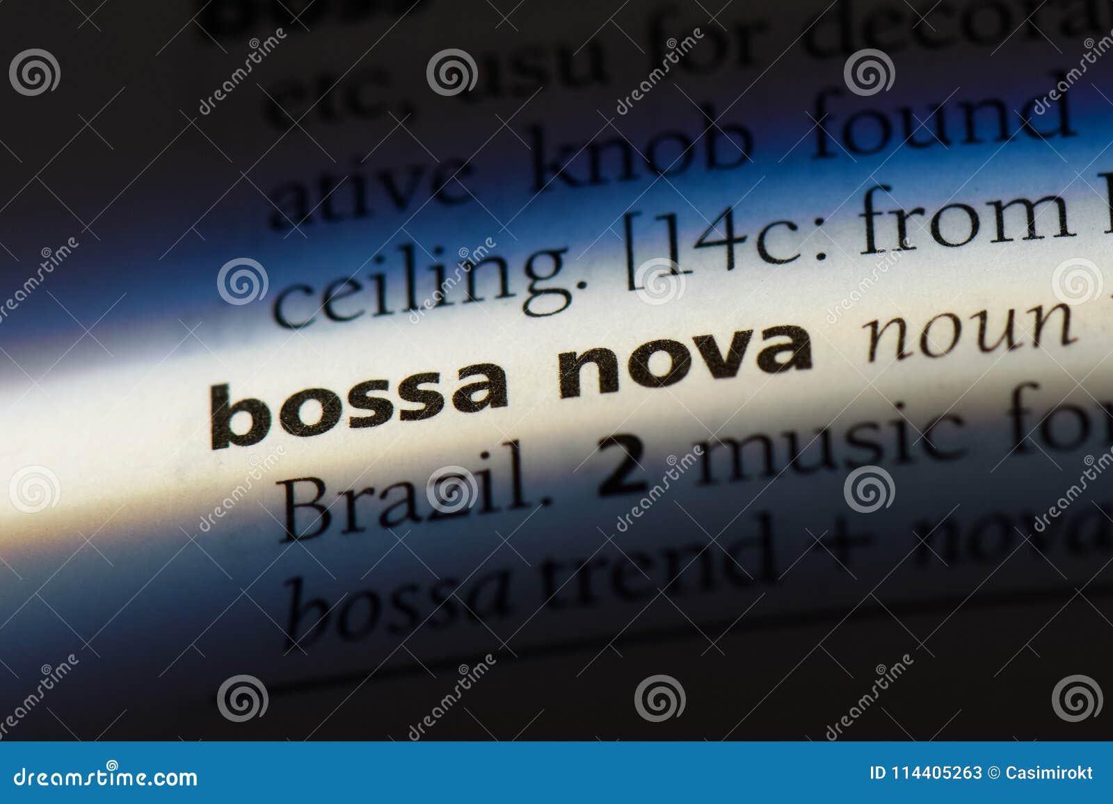 Bossanova Stock Image Image Of Word Page Text Definition