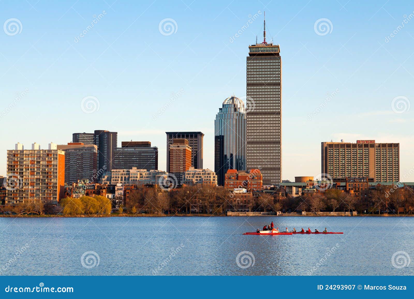 vista aérea panorâmica do distrito financeiro de boston, centro histórico, beacon  hill e charles river 6923973 Foto de stock no Vecteezy