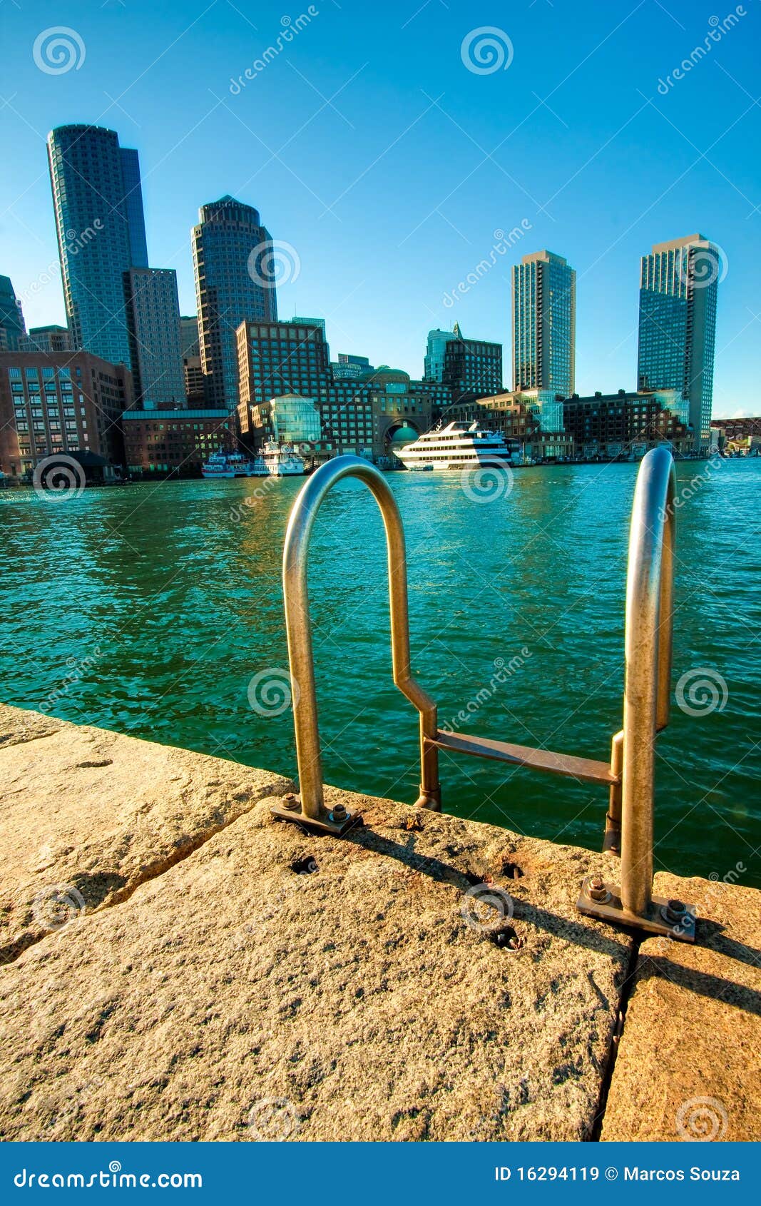 Boston Harbor stock image. Image of real, megalopolis 16294119