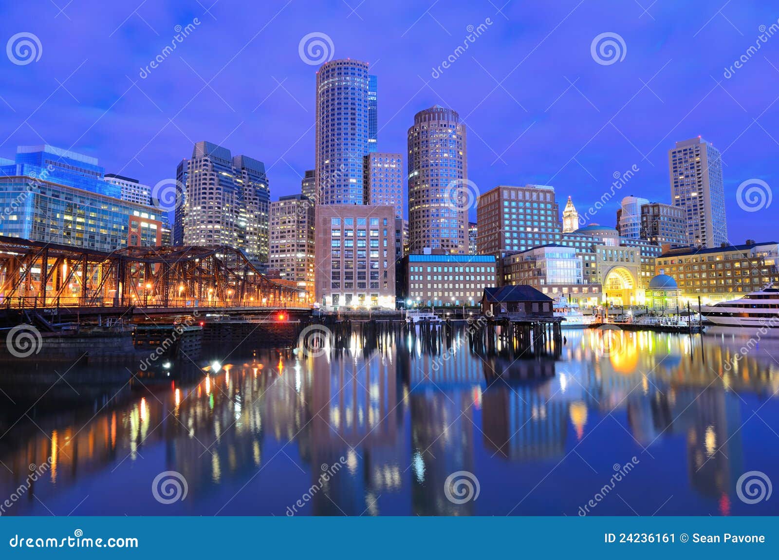 Boston Harbor stock image. Image of financial, esplanade 24236161