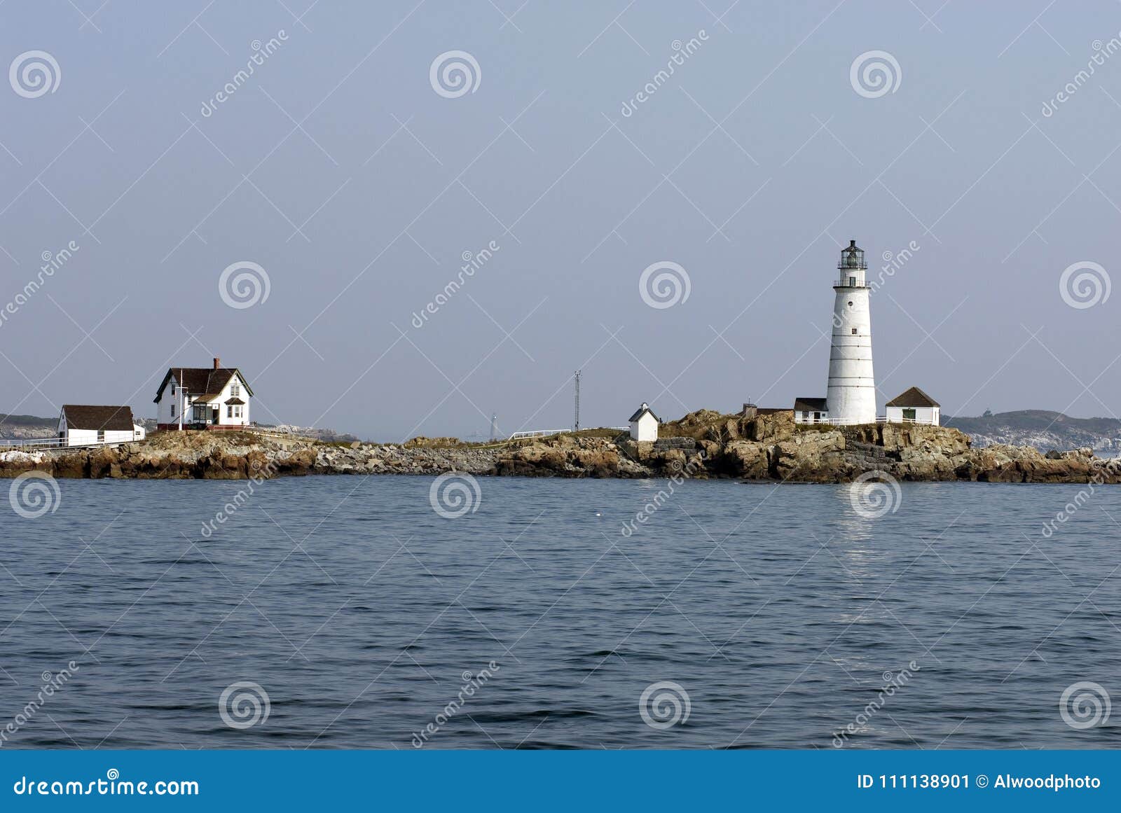 boston harbor lighthouse on little brewster island
