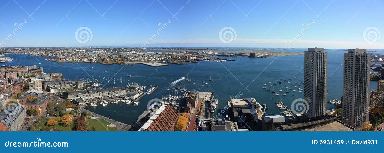 boston harbor skyline panorama