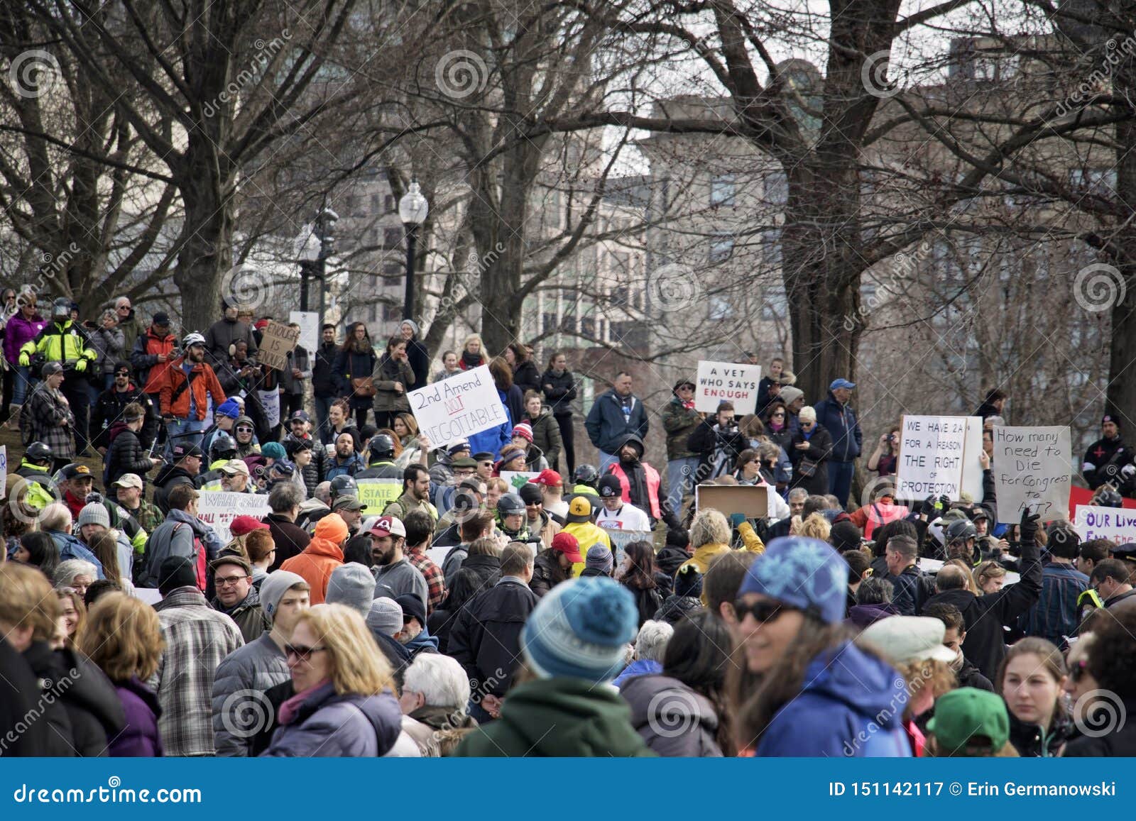 Boston, MA/America - March 24th, 2018: March for Our Lives. Gun Control ...