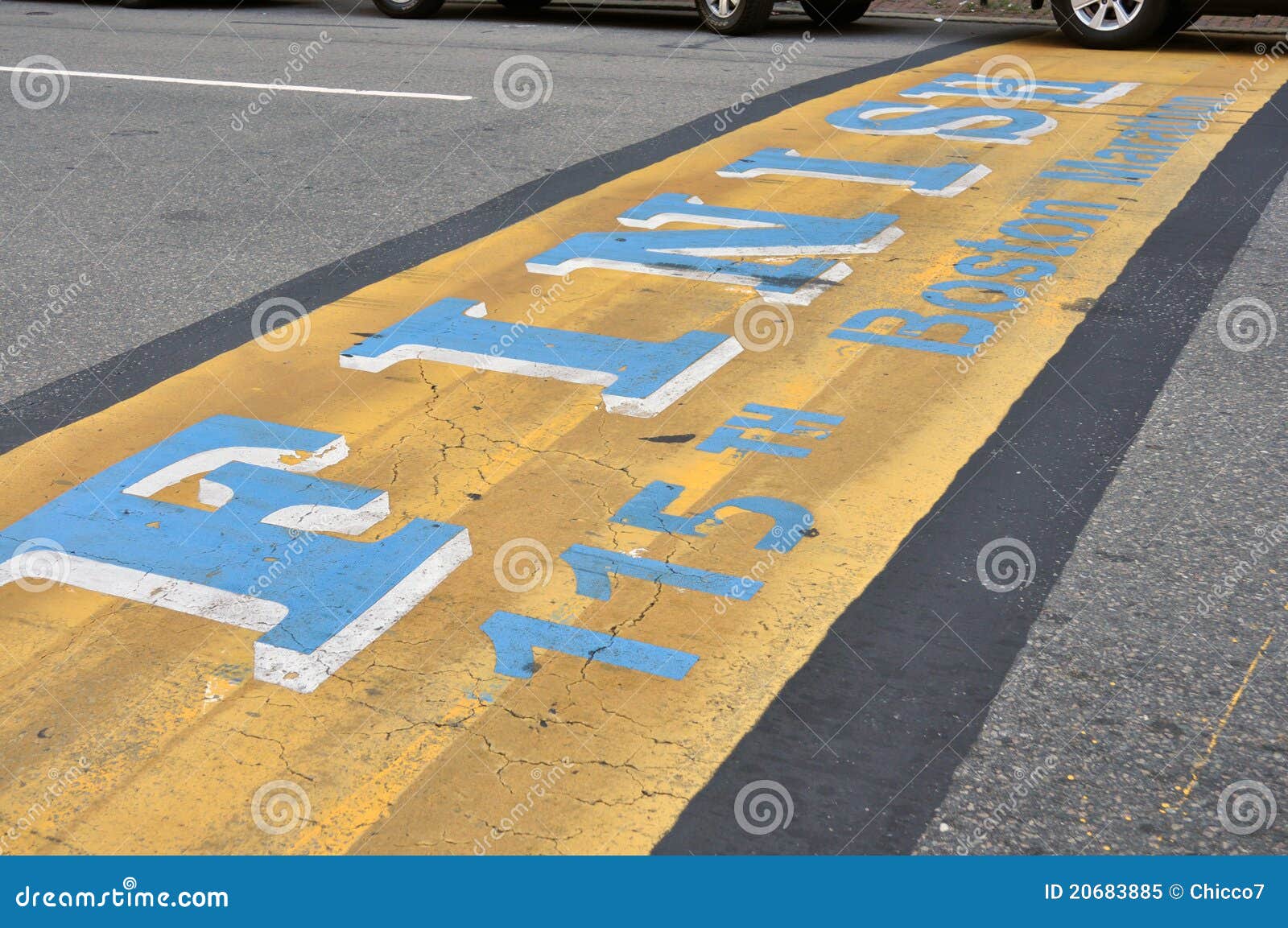 Boston Marathon Finish Line Stock Image Image of states, compete