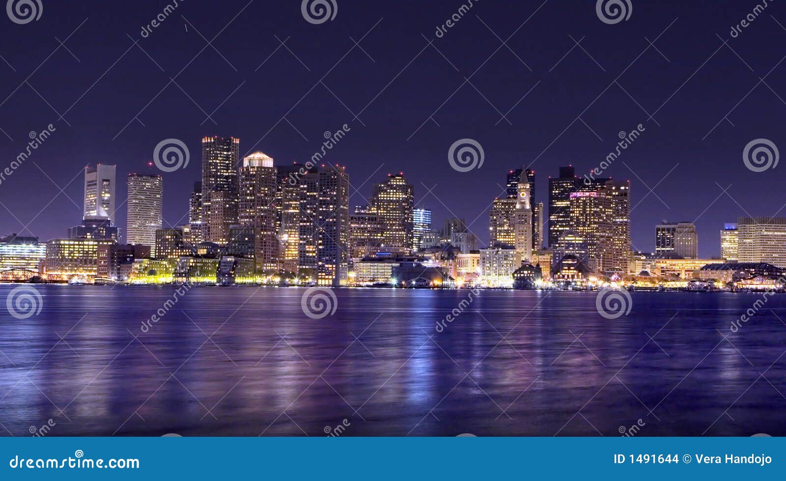boston night panorama