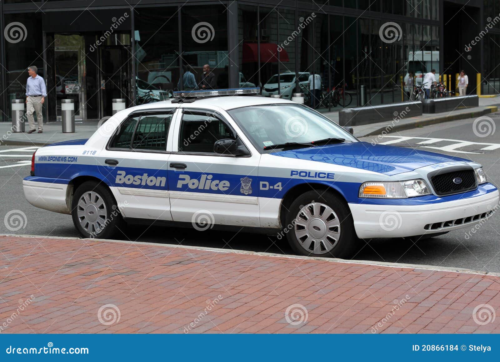 Boston Police Car editorial stock image. Image of enforcement - 20866184