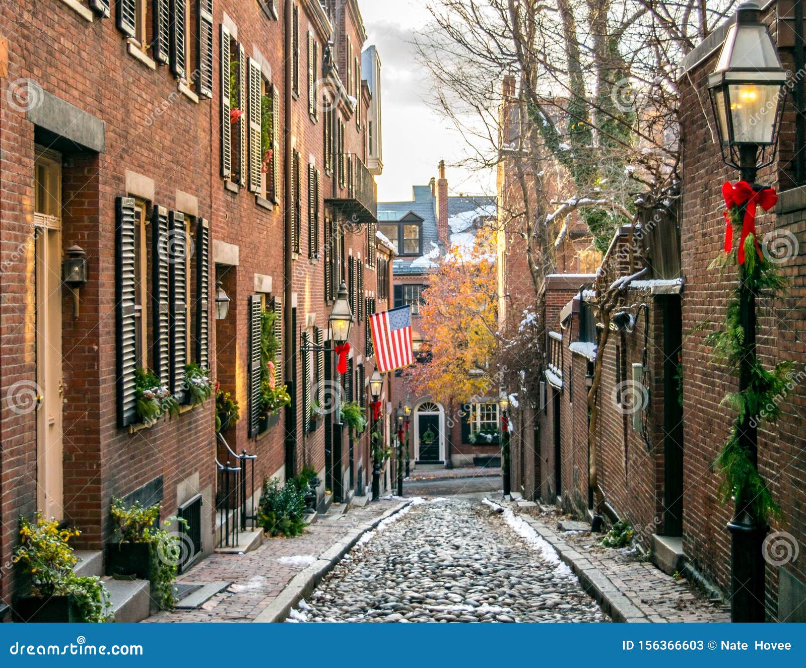 Acorn Street, Beacon Hill & Boston Common, Boston