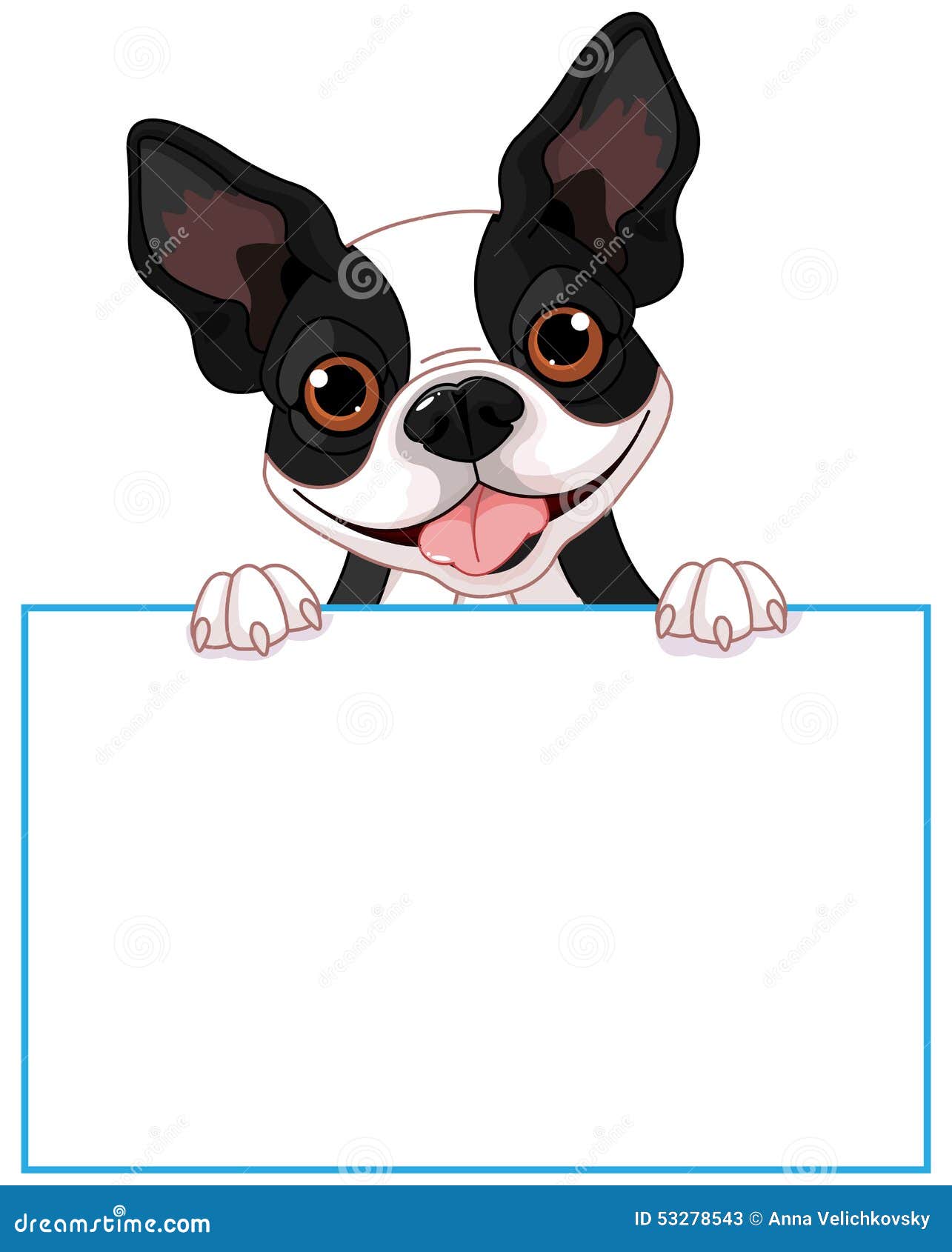 Boston Terrier Beach Dog Clipart Set Vector Images Digital Images