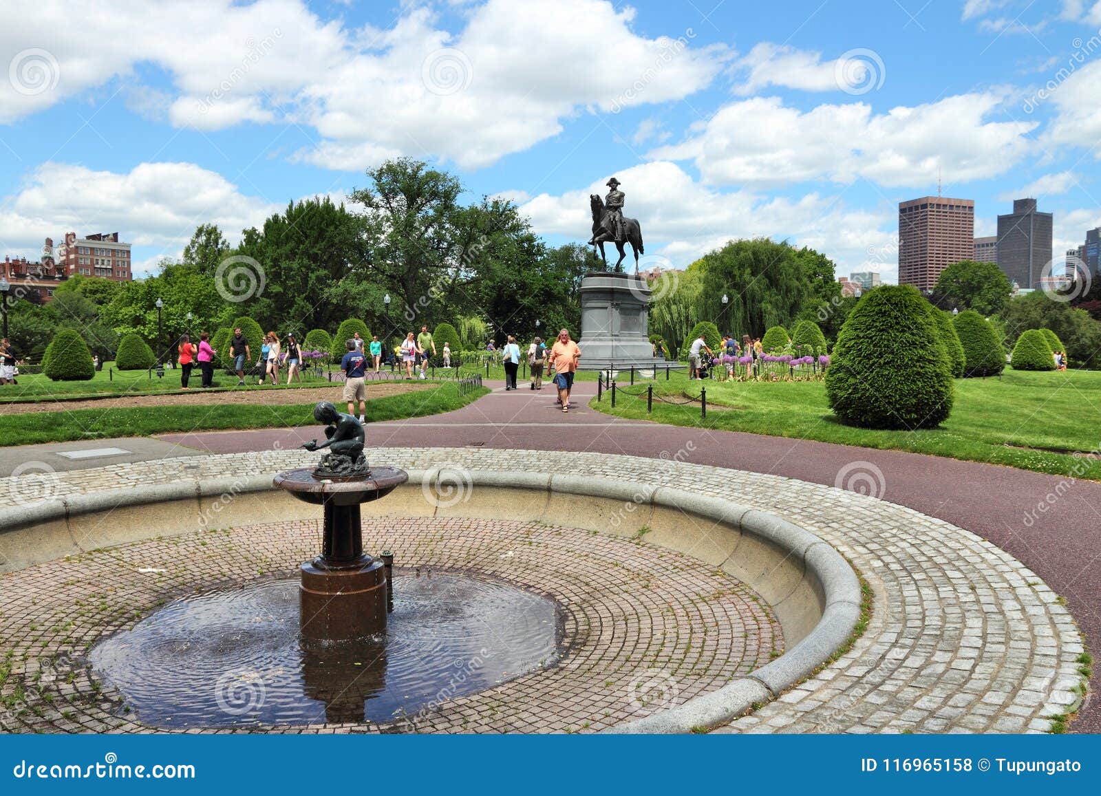 Boston Public Garden Editorial Stock Photo Image Of Visitor