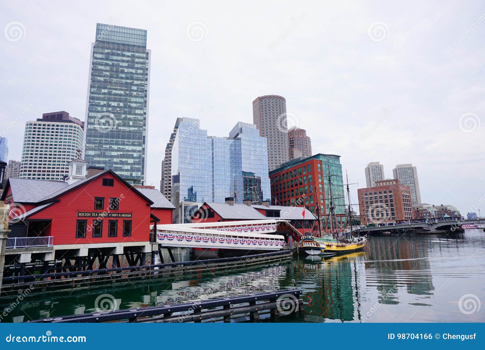 Waterfront building editorial photo. Image of american 98704166