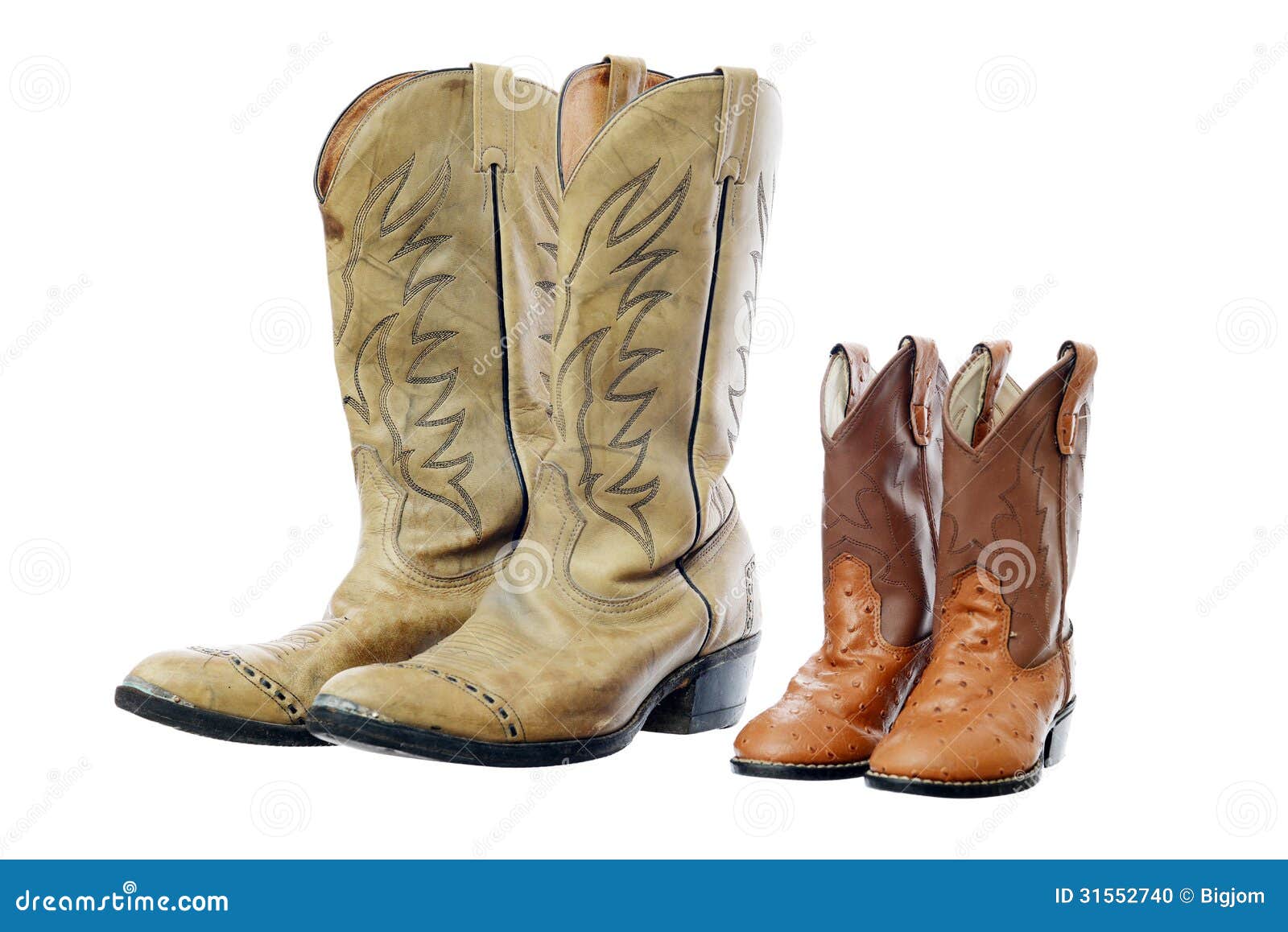 bota de vaqueiro de criança