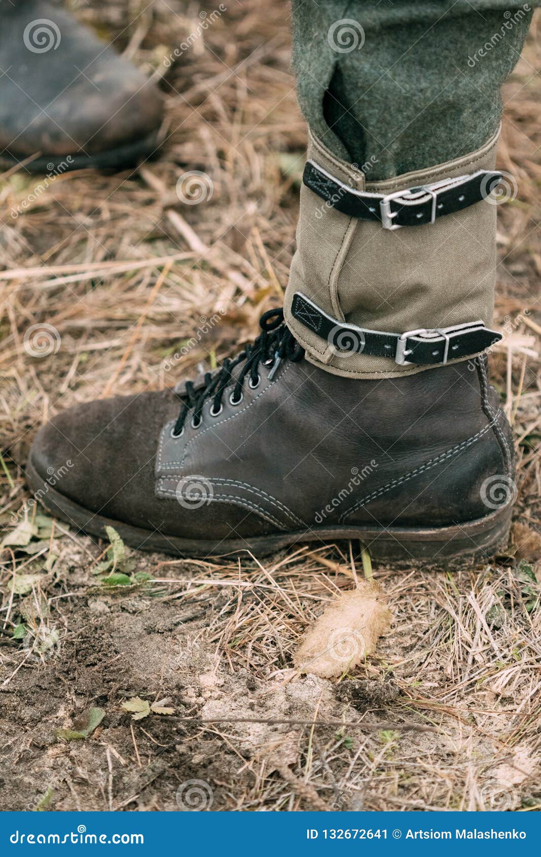 A Bota Do Soldado De Uma Segunda Guerra Mundial Alemão Do Soldado Imagem de Stock - Imagem de alemão, mundial: 132672641