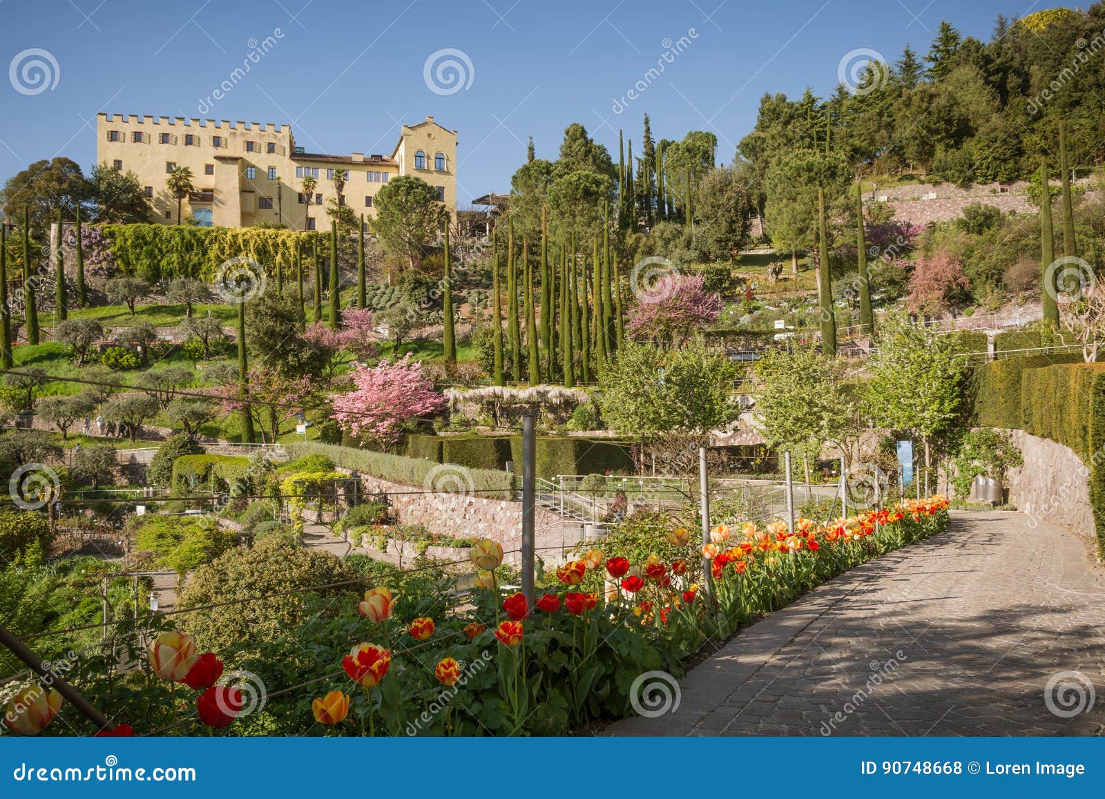 The Botanic Gardens Of Trauttmansdorff Castle Merano South Tyrol