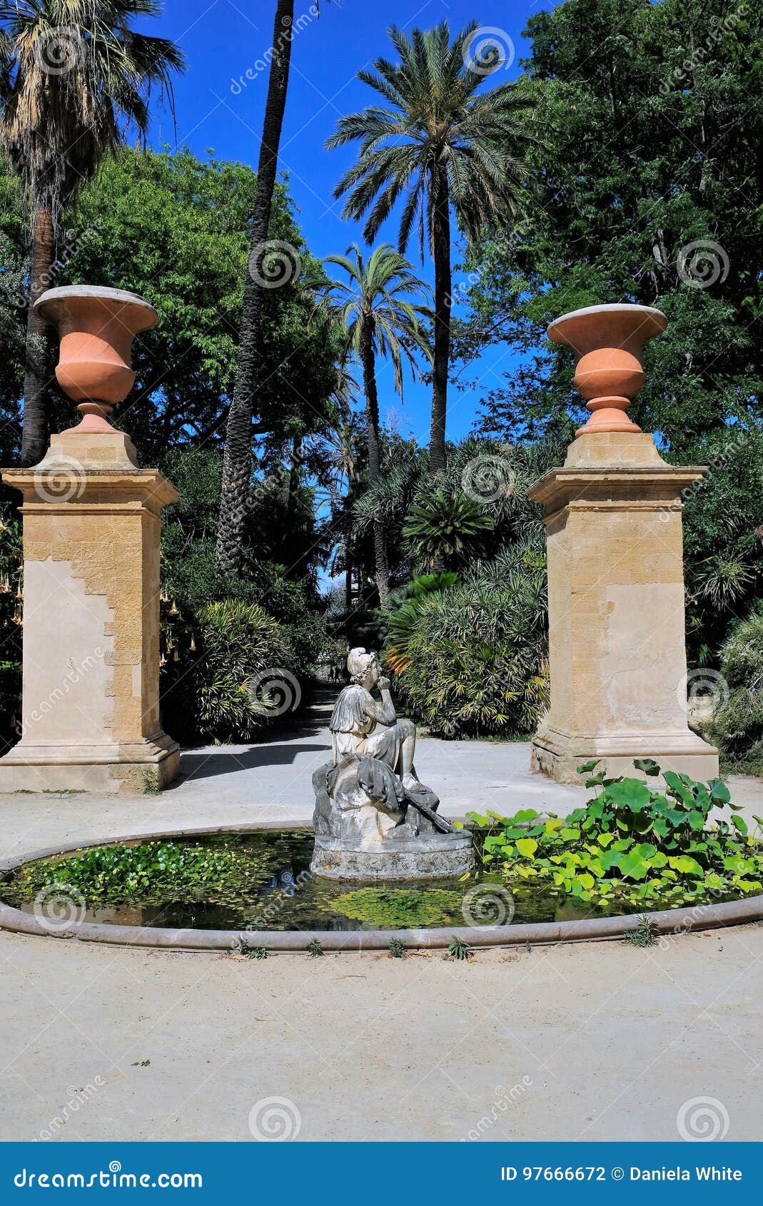 Botanischer Garten, Palermo, Sizilien Redaktionelles Stockfotografie